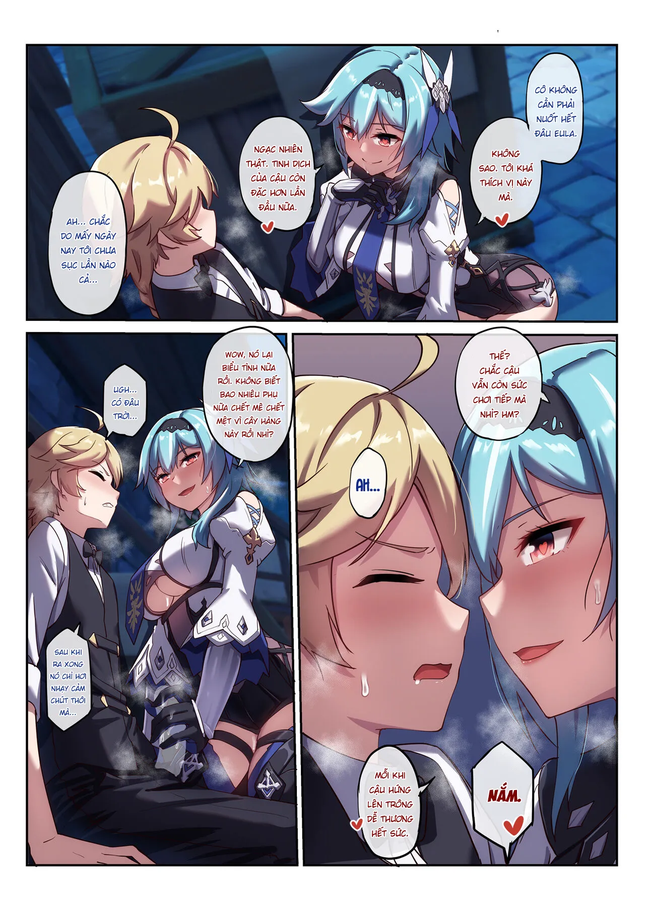 HentaiVN.net - Ảnh 17 - Eula say rượu [Eula's Drunken Escapade, エウルアの酔った行動] - Oneshot nuột