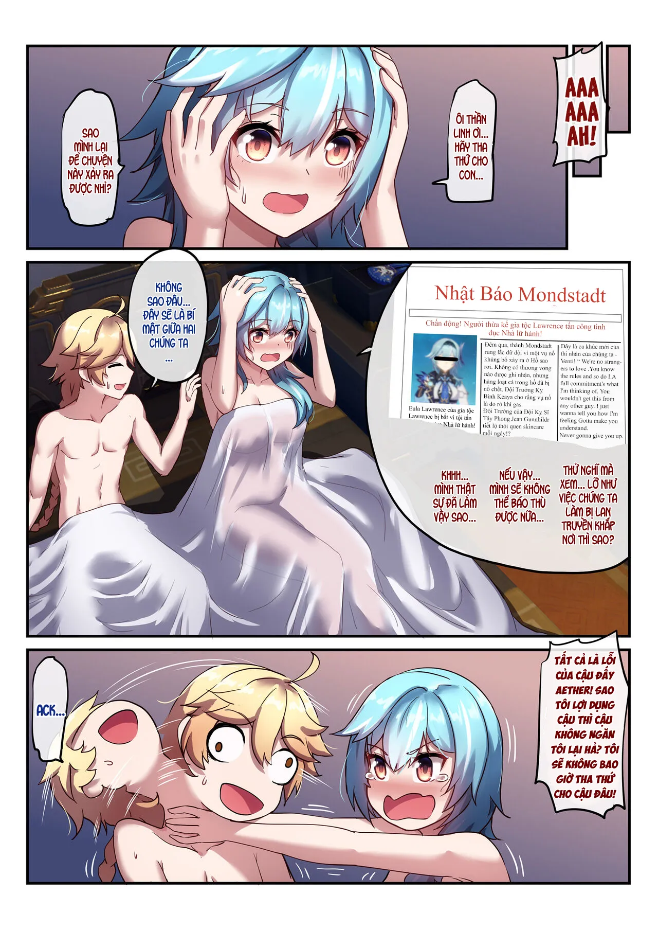 HentaiVN.net - Ảnh 26 - Eula say rượu [Eula's Drunken Escapade, エウルアの酔った行動] - Oneshot nuột