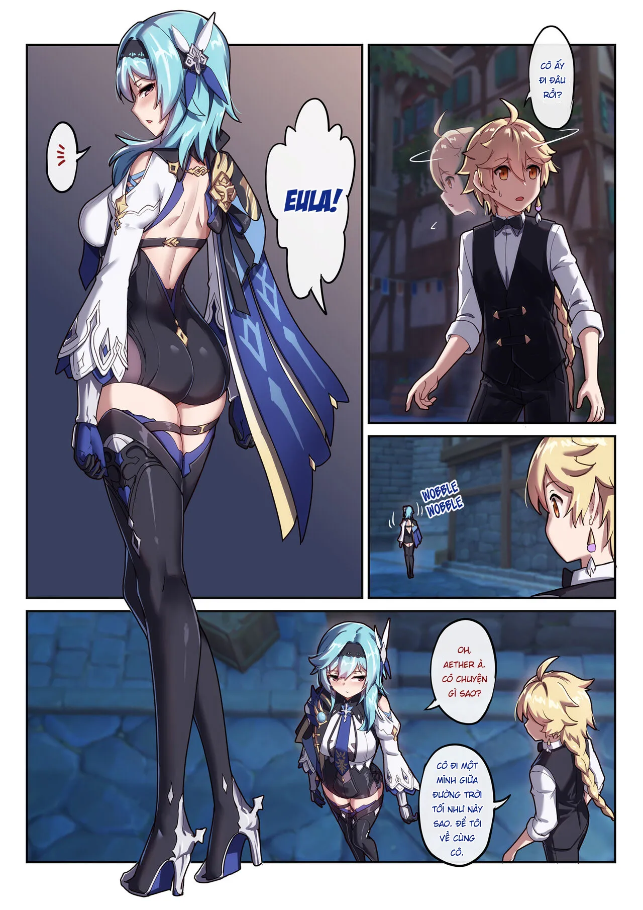 HentaiVN.net - Ảnh 5 - Eula say rượu [Eula's Drunken Escapade, エウルアの酔った行動] - Oneshot nuột