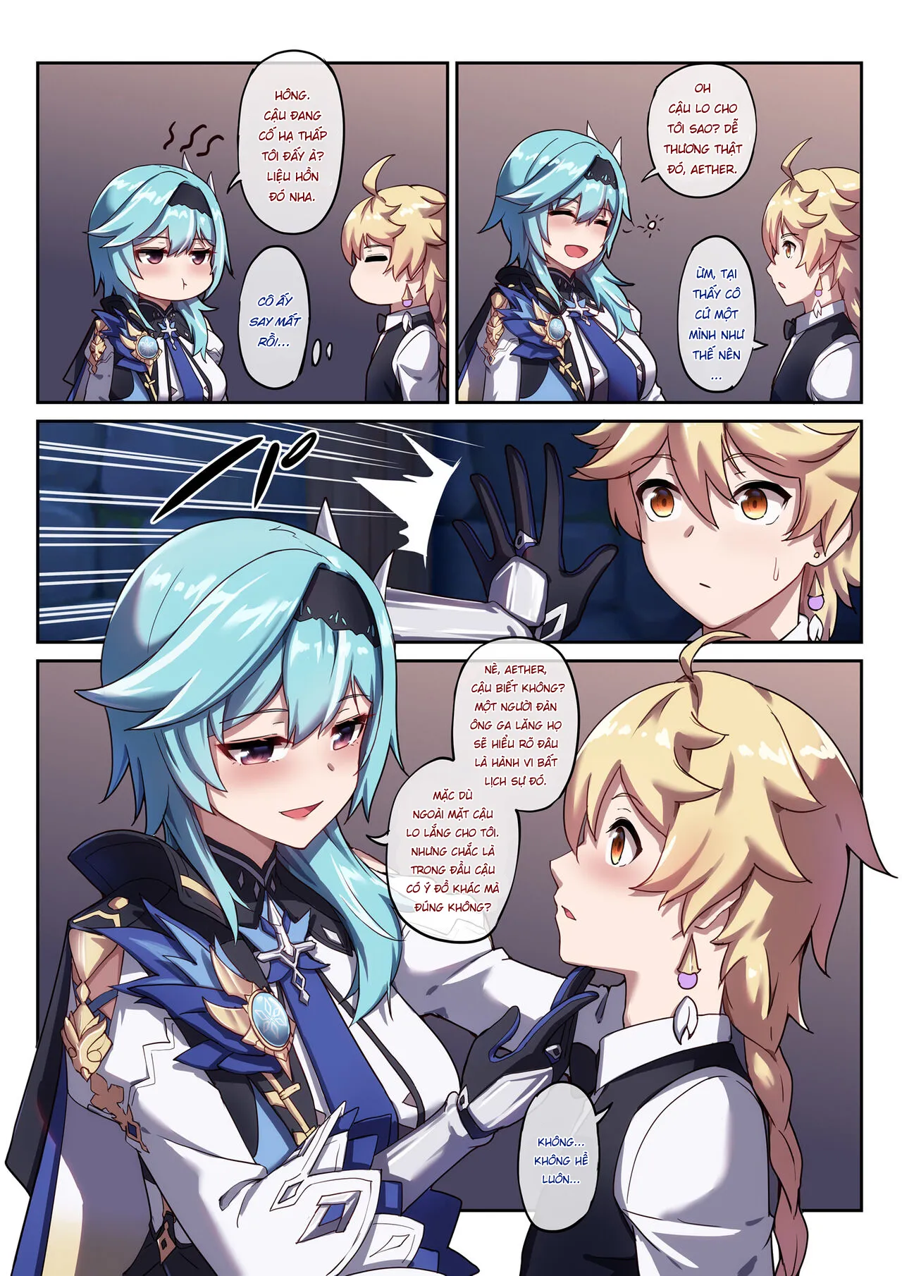 HentaiVN.net - Ảnh 6 - Eula say rượu [Eula's Drunken Escapade, エウルアの酔った行動] - Oneshot nuột