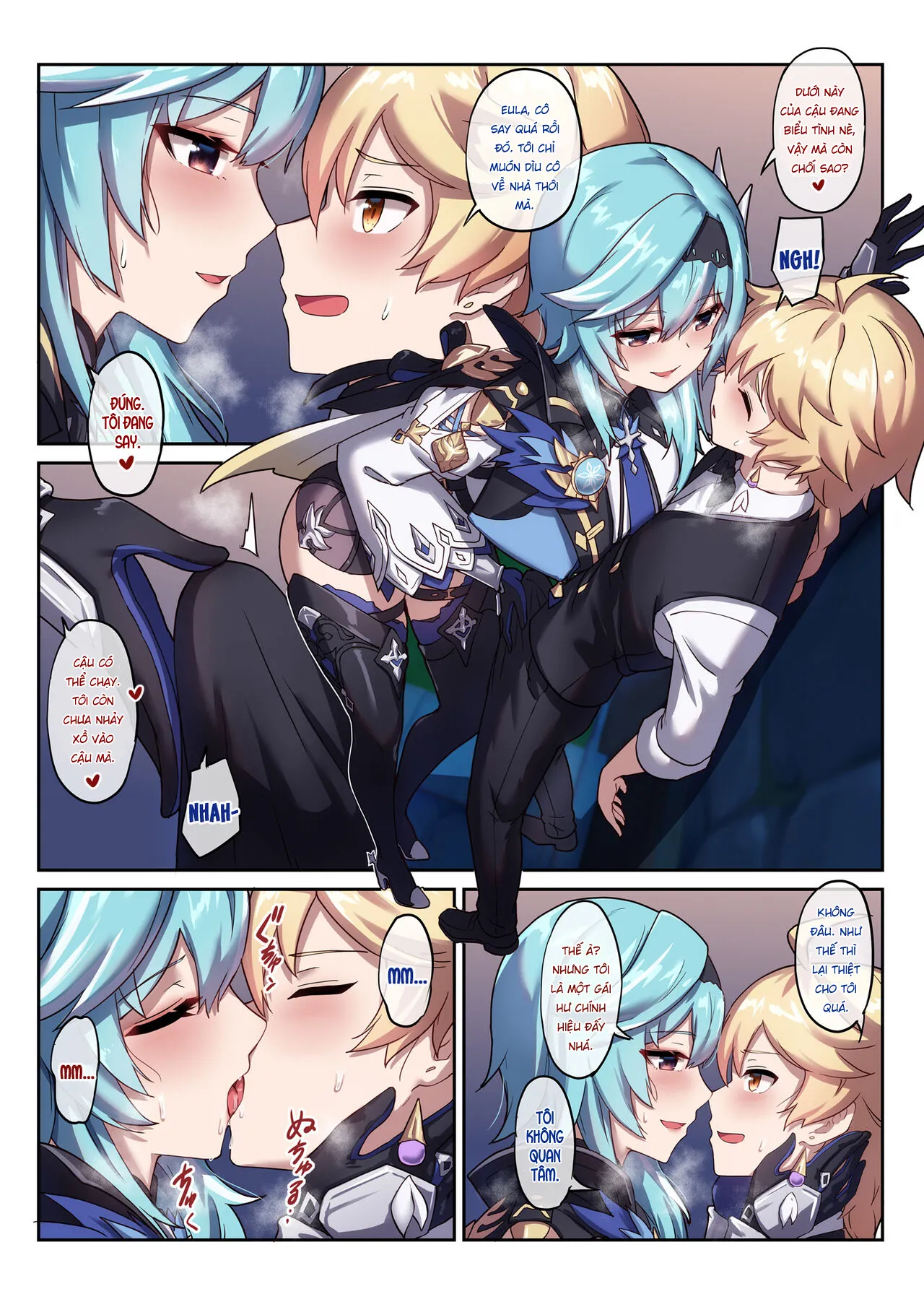 HentaiVN.net - Ảnh 7 - Eula say rượu [Eula's Drunken Escapade, エウルアの酔った行動] - Oneshot nuột