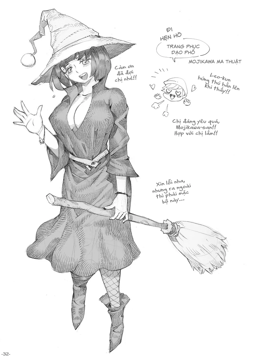 HentaiVN.net - Ảnh 32 - Chuyện tình cô phù thủy [Majo wa Kekkyoku Sono Kyaku to..., The Witch Ended Up...] - Chap 1