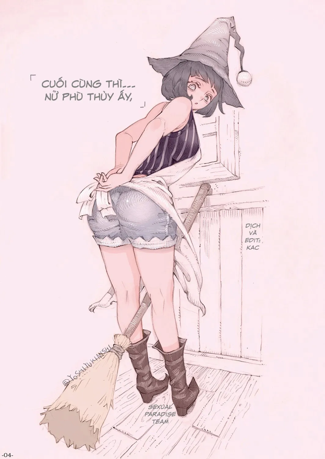 HentaiVN.net - Ảnh 4 - Chuyện tình cô phù thủy [Majo wa Kekkyoku Sono Kyaku to..., The Witch Ended Up...] - Chap 1