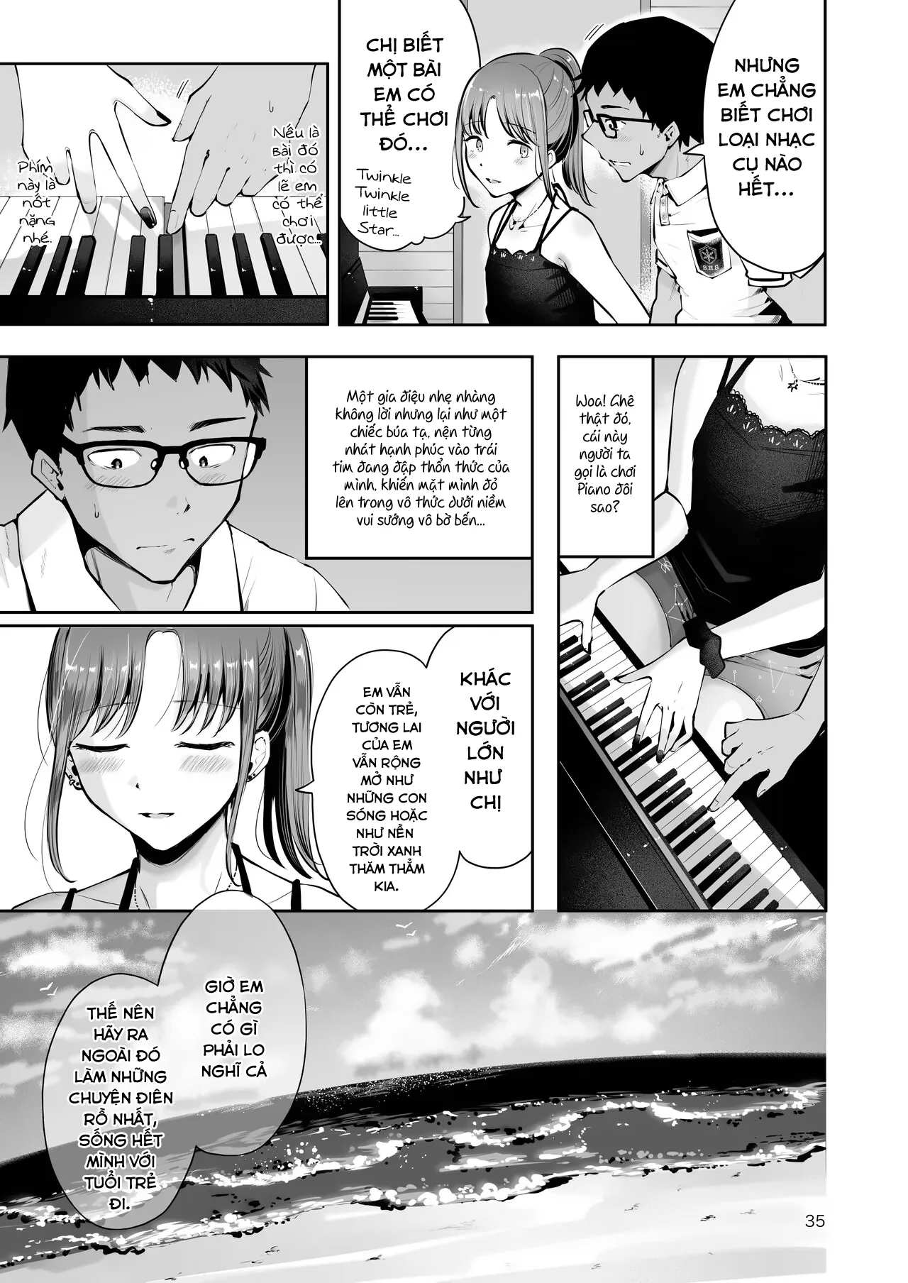 HentaiVN.net - Ảnh 34 - Chốn bình yên giữa trời xanh và biển rộng! [Sora to Umi no Aida] - Oneshot