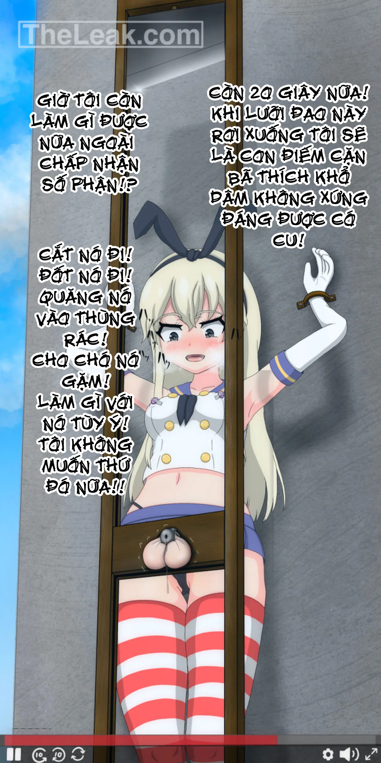 HentaiVN.net - Ảnh 11 - Buổi live Stream tự thiến của Shimakaze! [Shimakaze Kun’s Castration] - Oneshot