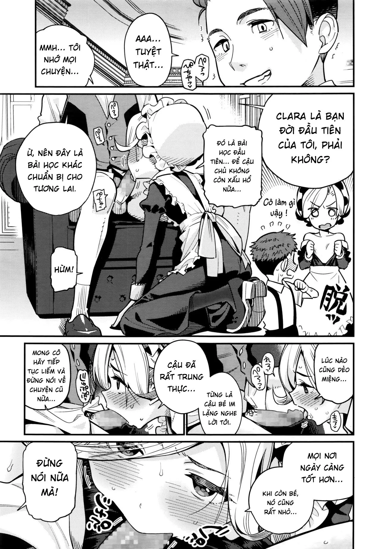 HentaiVN.net - Ảnh 6 - Truyện tình cậu chủ nhỏ và cô hầu gái [My Beloved Home] - Oneshot nứng