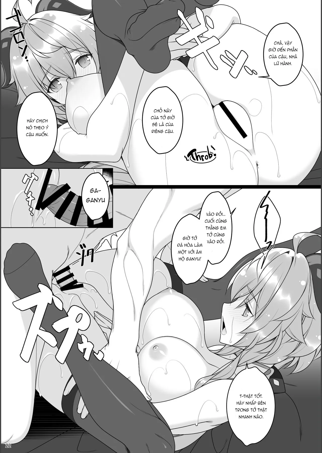 HentaiVN.net - Ảnh 21 - Mát Xa Cùng Với Dê Dừa! [Gokuraku Kikou Ni] - 1shot