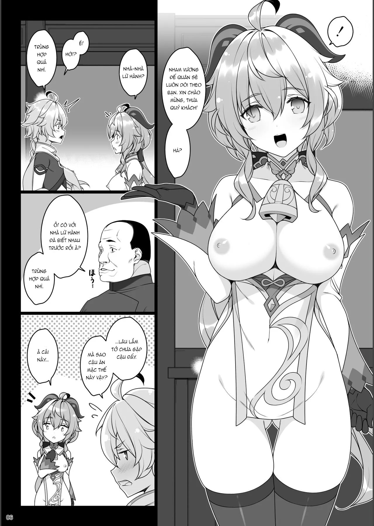 HentaiVN.net - Ảnh 5 - Mát Xa Cùng Với Dê Dừa! [Gokuraku Kikou Ni] - 1shot