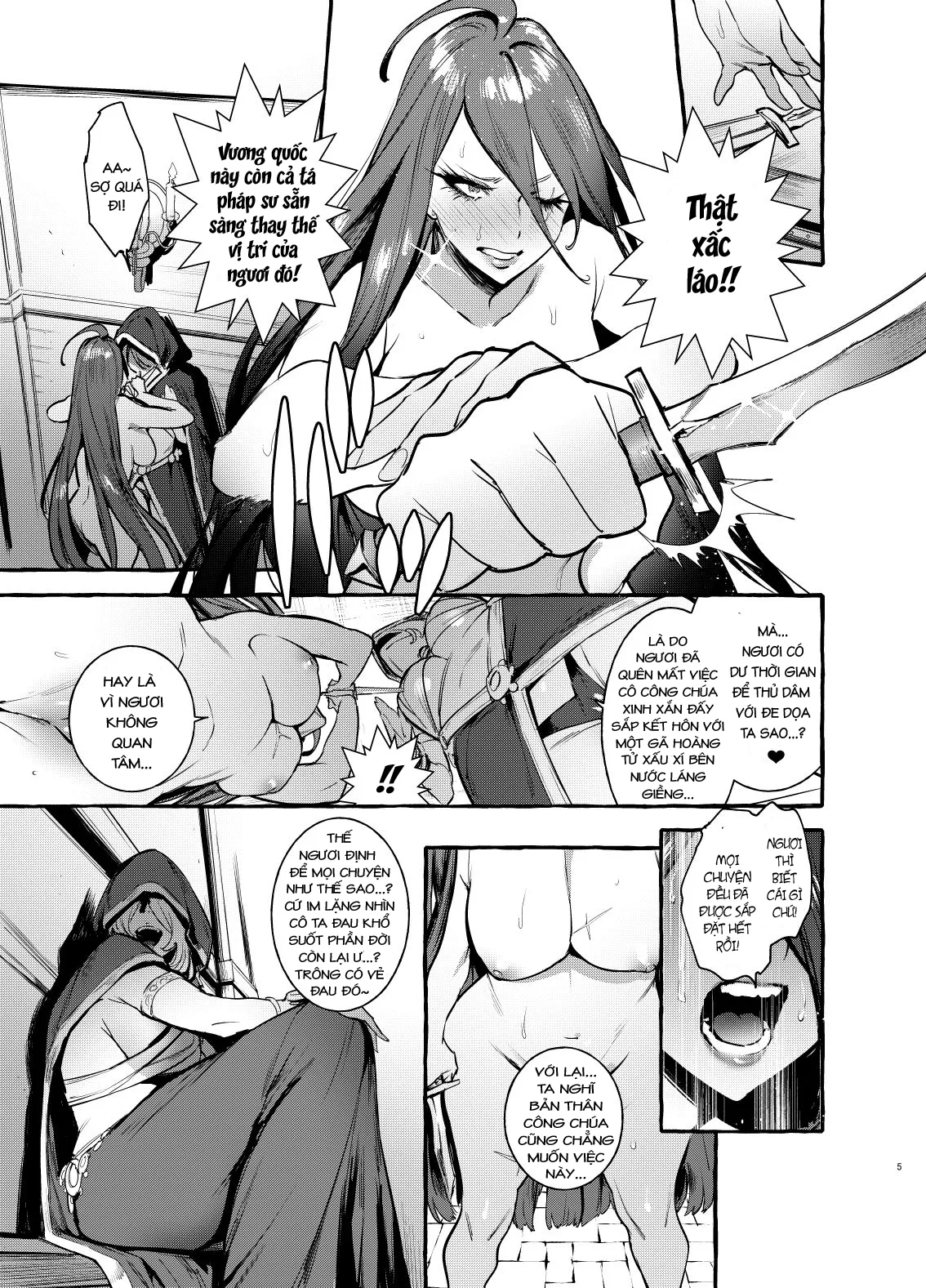 HentaiVN.net - Ảnh 6 - Ochinpo Onna Knight to Shojo Hime [Ochinpo Shitei] - Phần 1