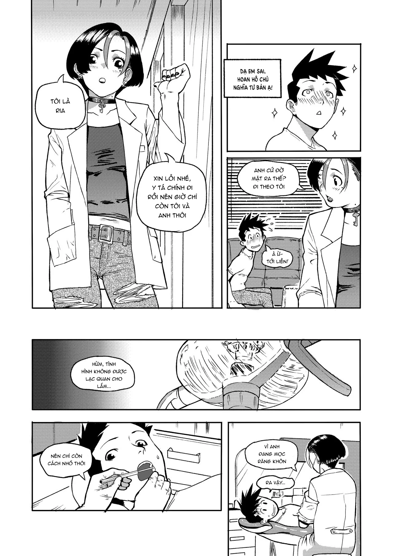 HentaiVN.net - Ảnh 4 - Nha khoa sung sướng [Black Rose, Chromatic Rose, Asteria Treatment] - Chap 3 - Nha khoa sung sướng