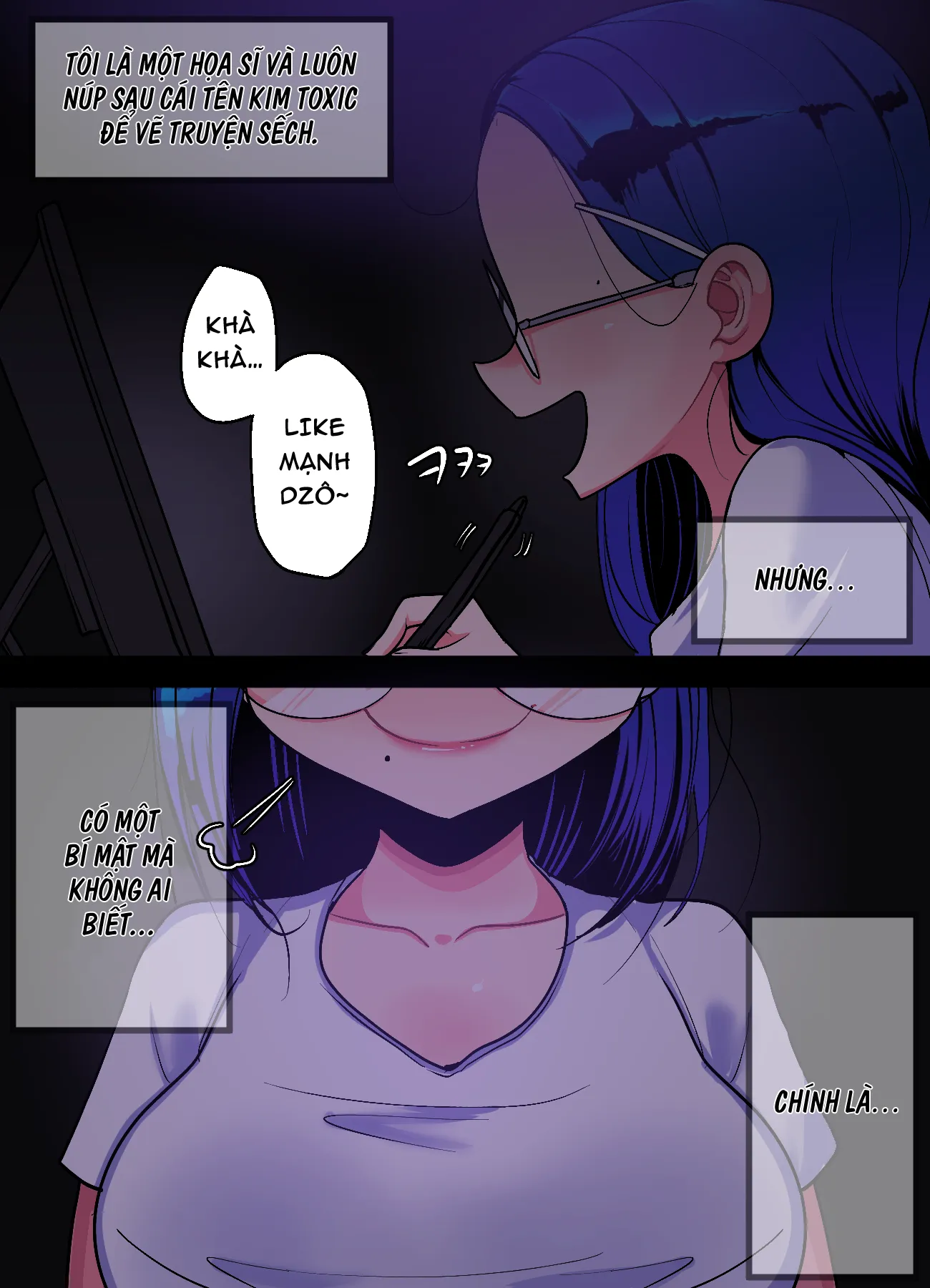 HentaiVN.net - Ảnh 5 - Vẽ truyện sếch lắm có ngày gặp ma - Oneshot