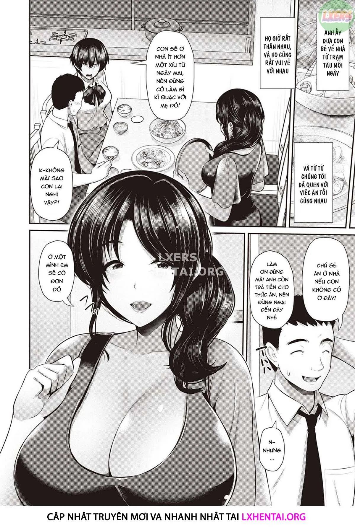 HentaiVN.net - Ảnh 7 - Sexual Love With Mother and Daughter [Oyako to Seiai] - Chap 1
