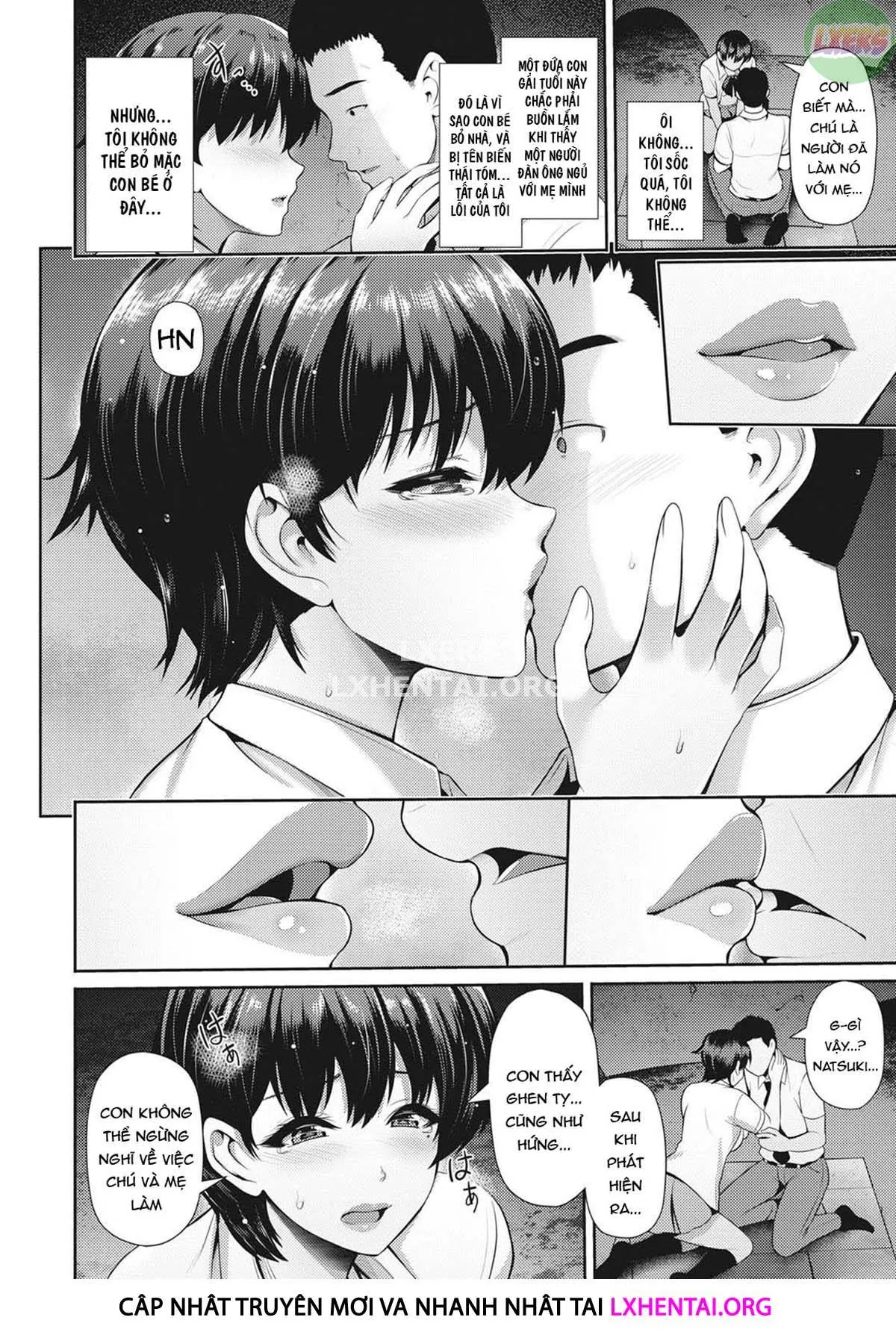 HentaiVN.net - Ảnh 9 - Sexual Love With Mother and Daughter [Oyako to Seiai] - Chap 2