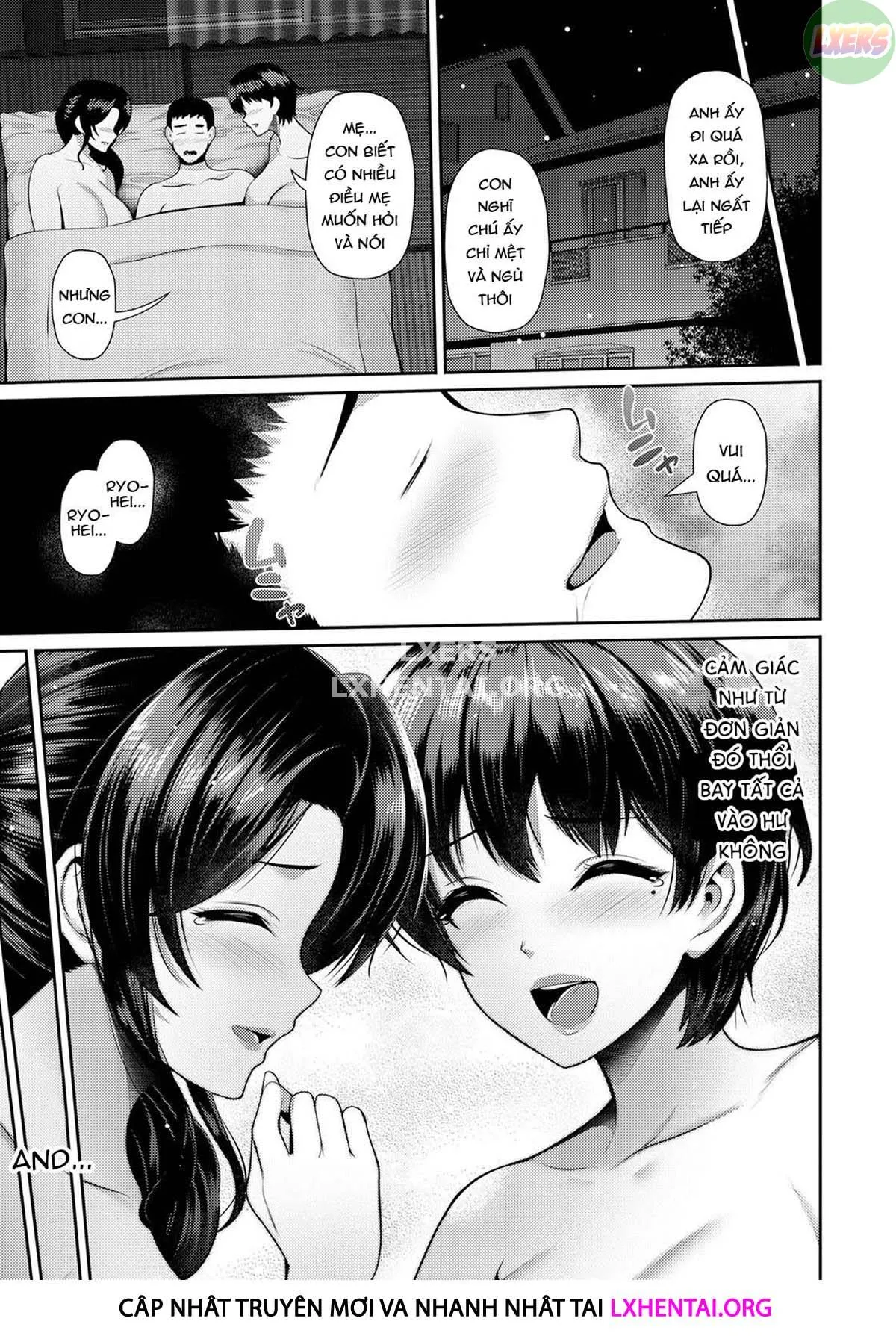 HentaiVN.net - Ảnh 24 - Sexual Love With Mother and Daughter [Oyako to Seiai] - Chap 3 - [END]