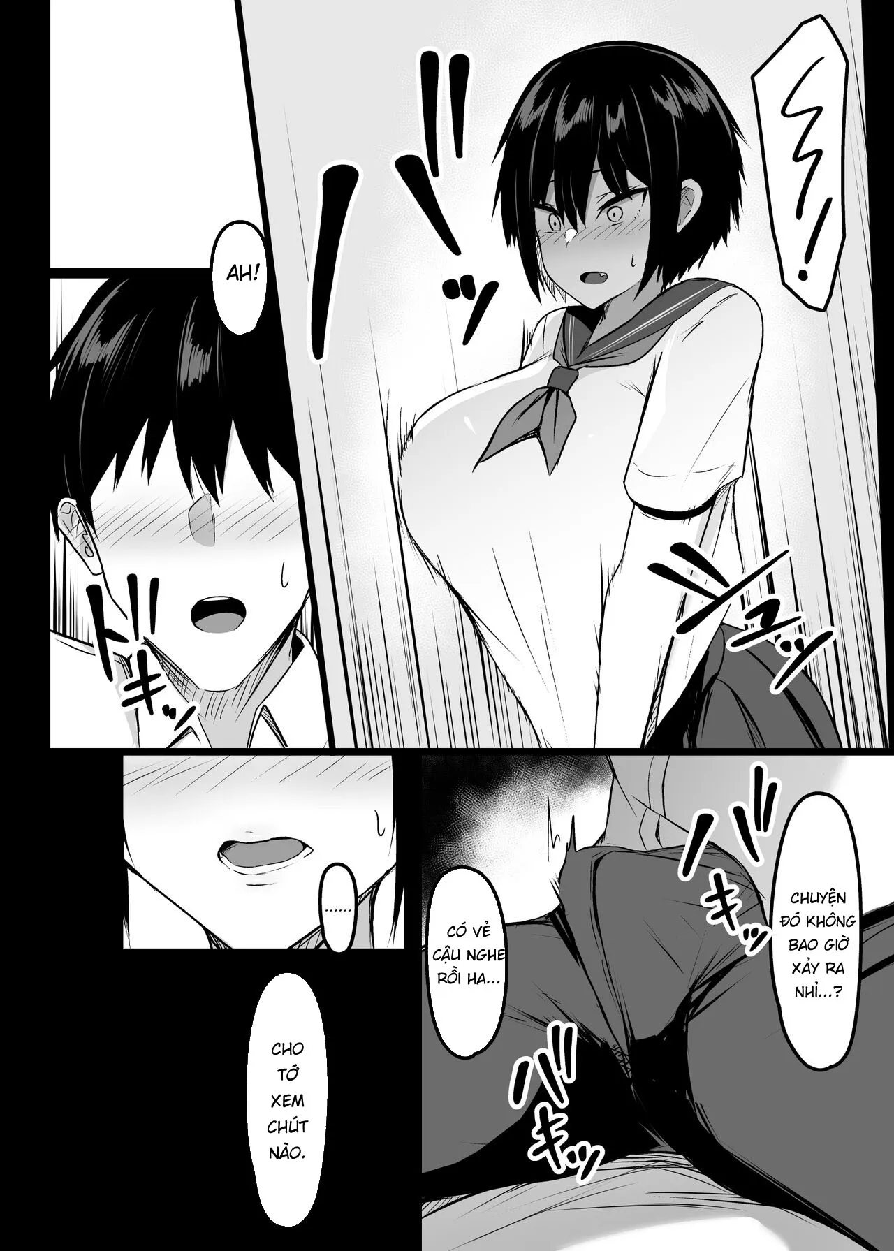 HentaiVN.net - Ảnh 7 - Kì nghỉ hè với cô bạn vú to [Miwaku no Dekachichi] - Oneshot nổ cặc