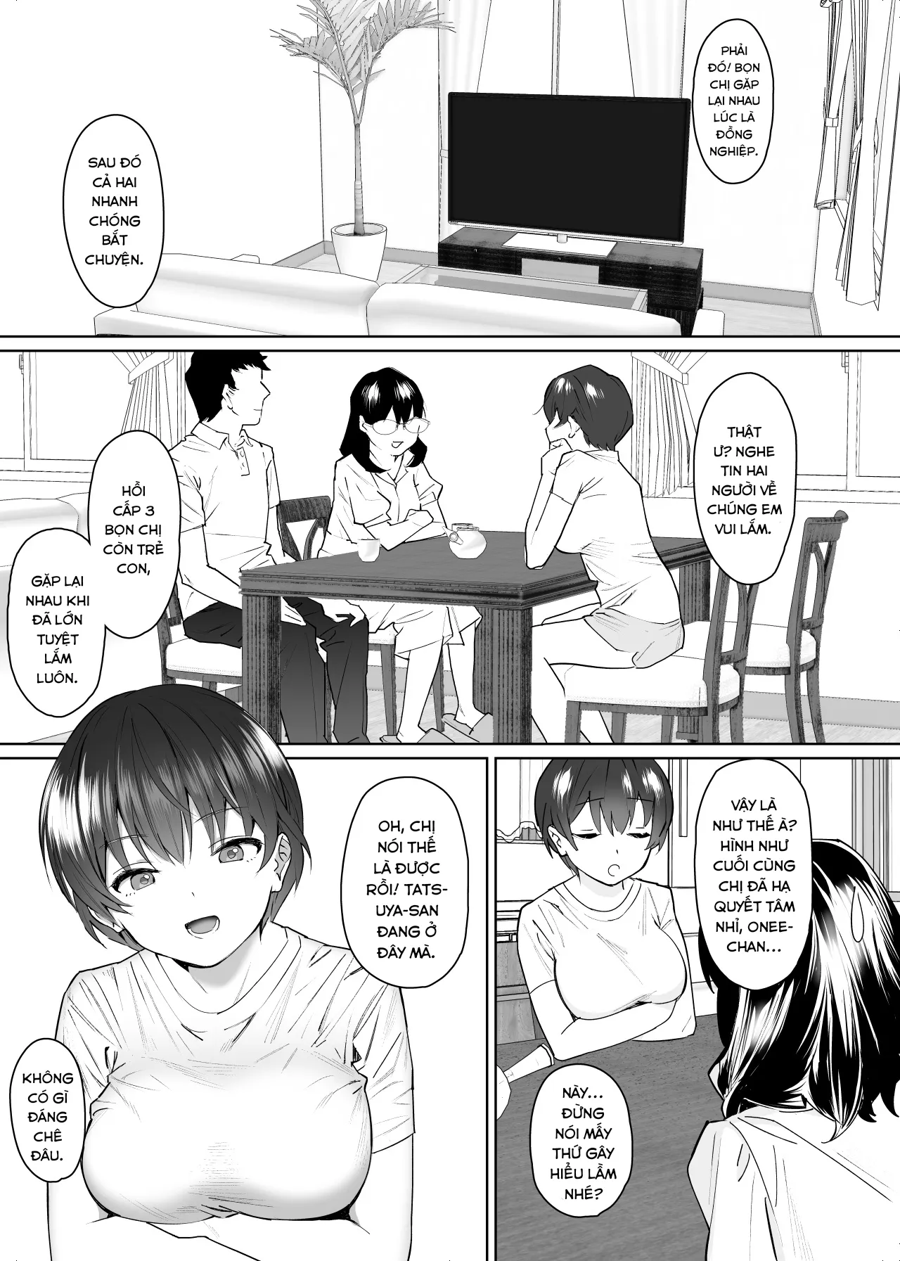 HentaiVN.net - Ảnh 9 - Qua nhà vợ báo tin kết hôn, tôi địt luôn em vợ! [Kanojo to no Kekkon Houkoku ni Kiseishita noni Gimai to Yarimakuri no Suujitsukan ga Hajimatteshimatta; I visited my in-laws to announce my marriage and ended up fucking my wife's little sister silly!] - Phần 1