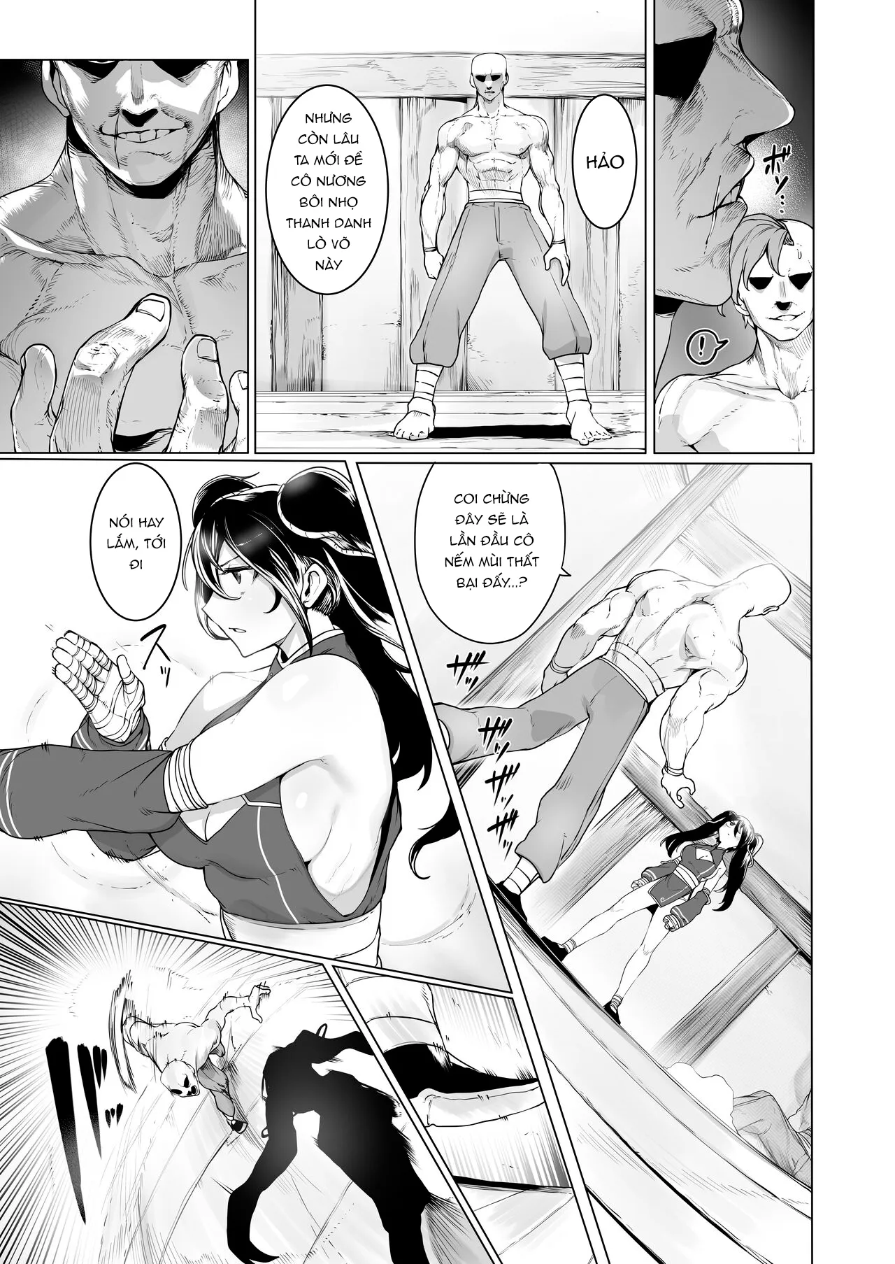 HentaiVN.net - Ảnh 5 - Hấp diêm em võ sĩ [或る武術家の敗北] - Oneshot.