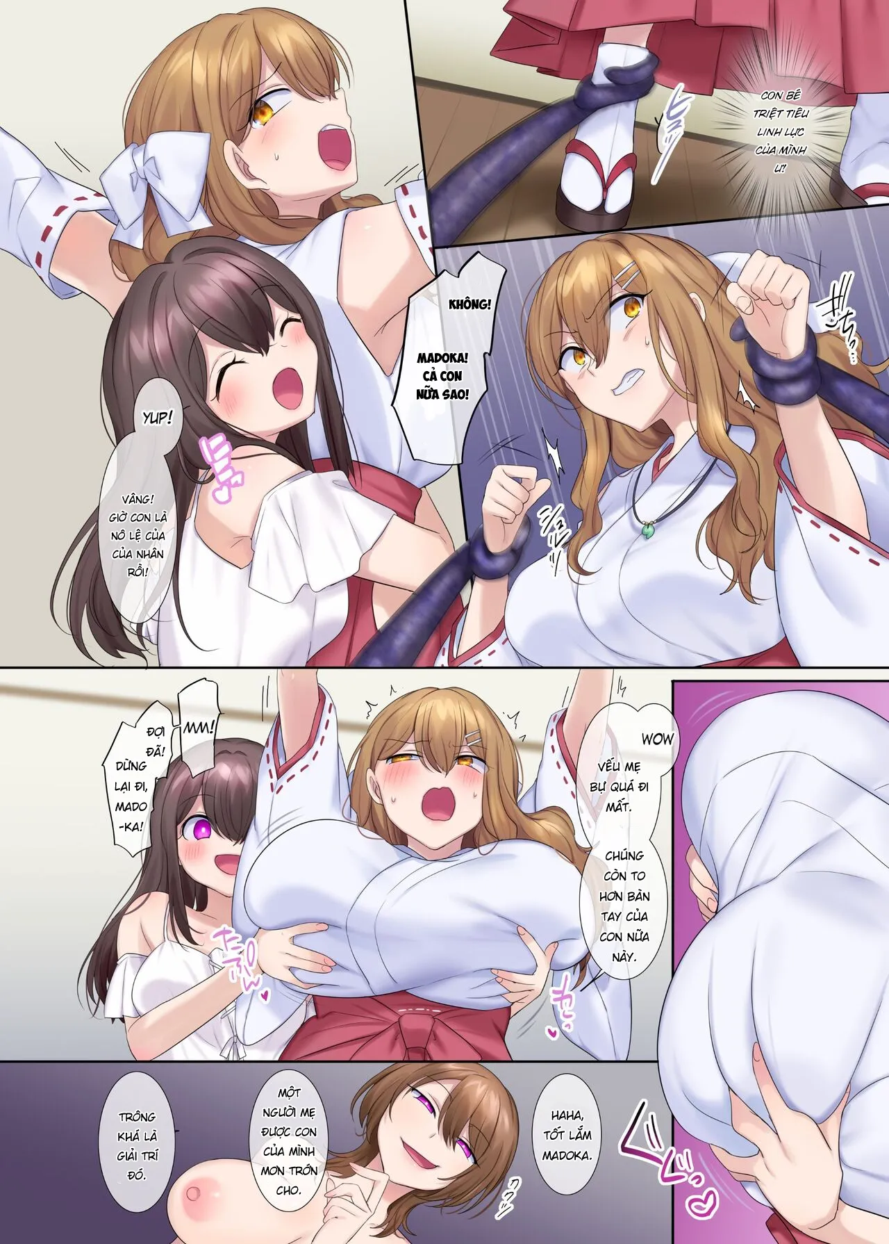 HentaiVN.net - Ảnh 37 - Fuukon no Taimafujo ~Oyako ga Akuryo ni Somari Nottorareru made~ [封魂の退魔巫女～母娘が悪霊に染まり乗っ取られるまで～] - Oneshot