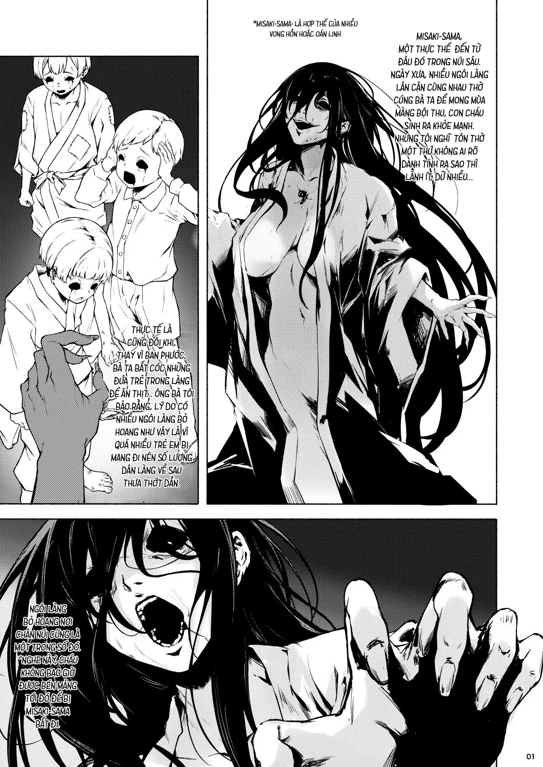 HentaiVN.net - Ảnh 4 - Cậu bé và Ma nữ [Irogami, Nữ thần màu sắc] - Oneshot