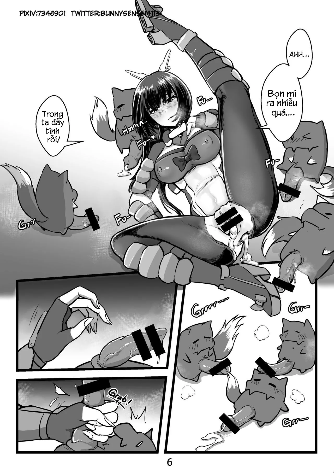 HentaiVN.net - Ảnh 7 - Futayo và bầy Kobold thách đấu [Futayo&Kobold's Challenge] - Oneshot