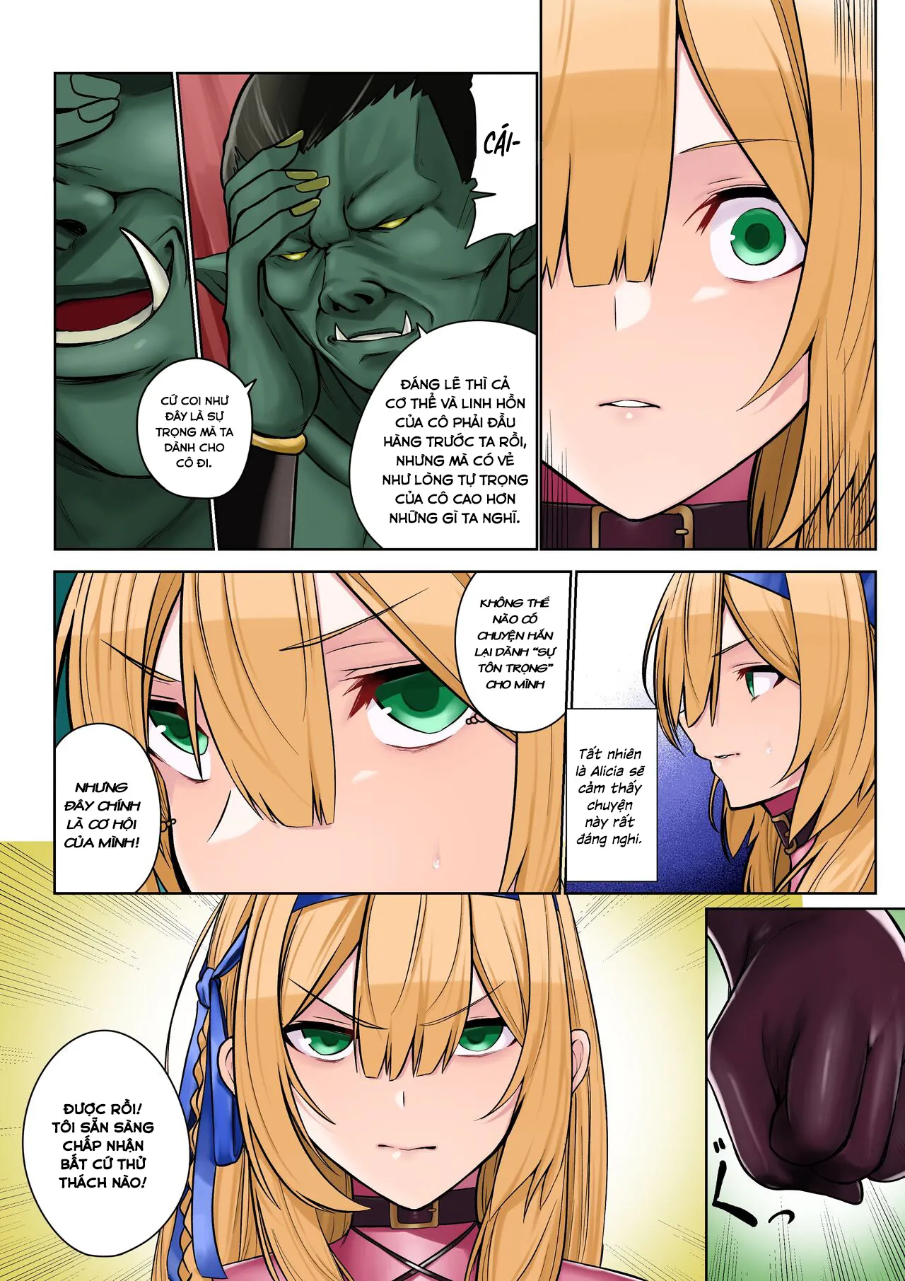 HentaiVN.net - Ảnh 18 - Himekishi Alicia no Junan -Orc-sama wa Himekishi o Tsukaima ni Shitai [姫騎士アリシアの受難 ―オーク様は姫騎士を使い魔にしたい] - Oneshot
