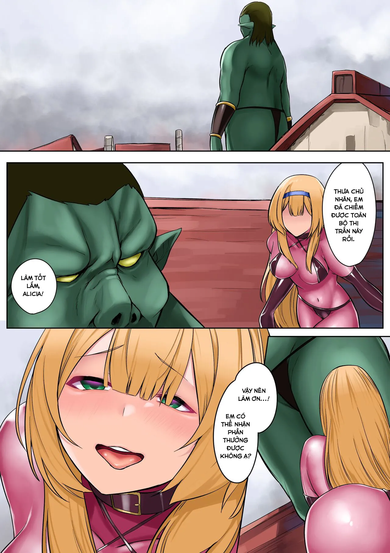 HentaiVN.net - Ảnh 31 - Himekishi Alicia no Junan -Orc-sama wa Himekishi o Tsukaima ni Shitai [姫騎士アリシアの受難 ―オーク様は姫騎士を使い魔にしたい] - Oneshot