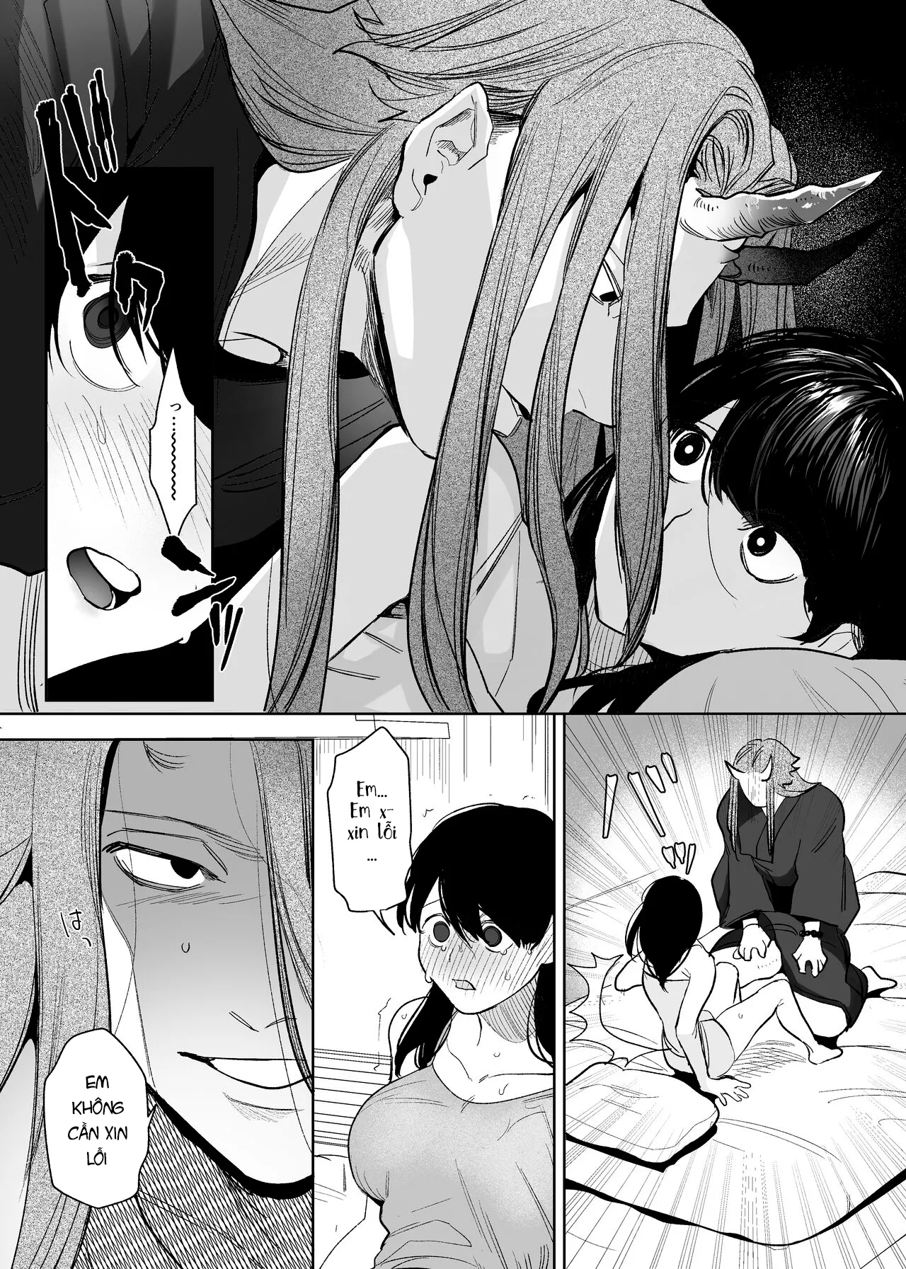 HentaiVN.net - Ảnh 16 - Hậu duệ ma thần và trinh nữ hiến thân [Onigami Mura ~ Kami no Matsuei x Nie no Shoujo ~, 鬼神村～神の末裔×贄の少女～] - Chap 2