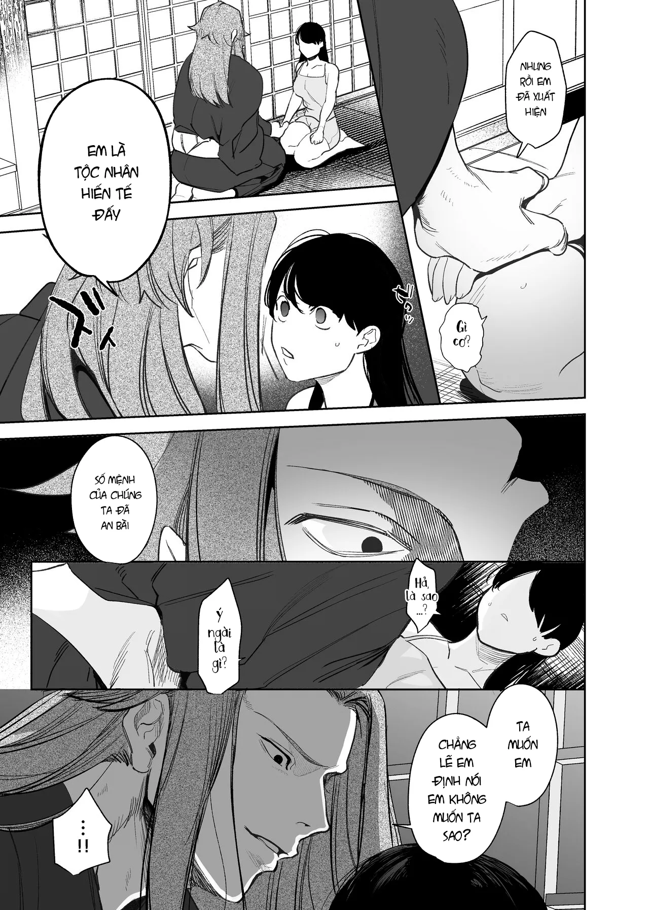HentaiVN.net - Ảnh 22 - Hậu duệ ma thần và trinh nữ hiến thân [Onigami Mura ~ Kami no Matsuei x Nie no Shoujo ~, 鬼神村～神の末裔×贄の少女～] - Chap 2