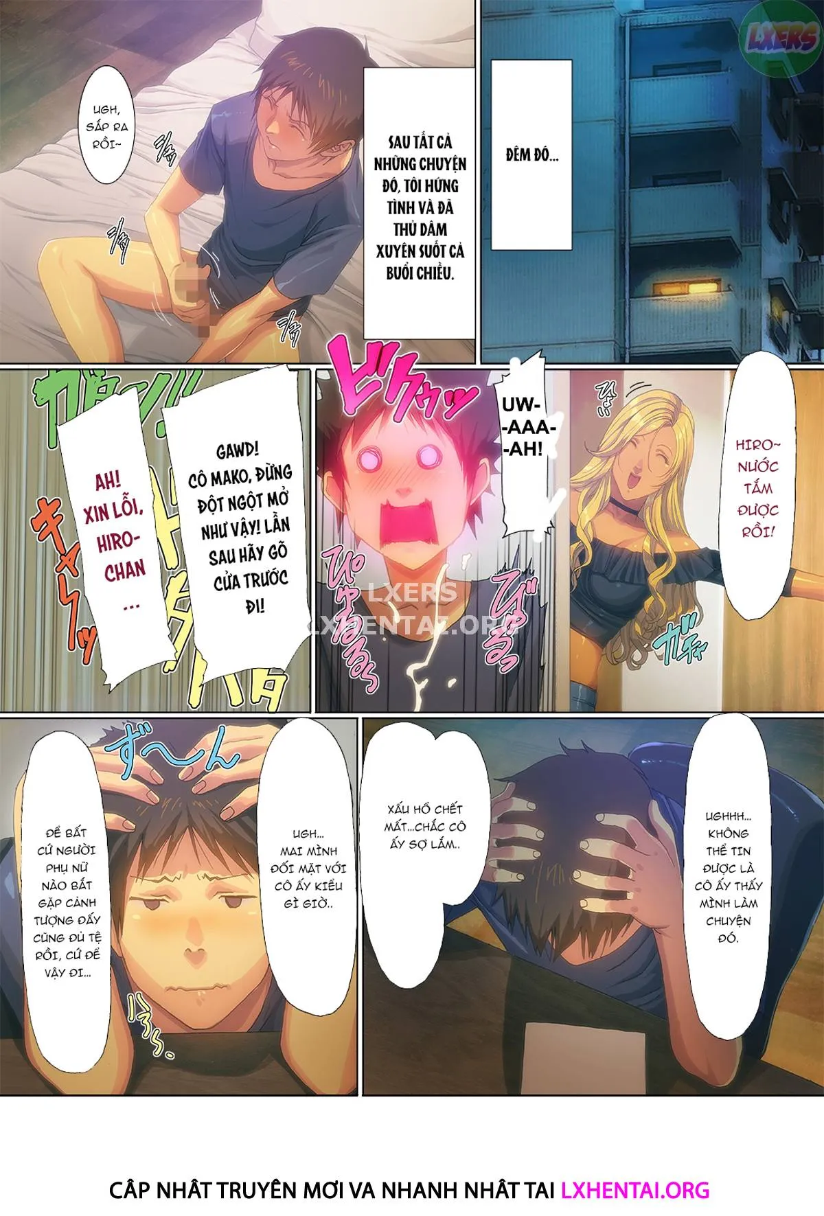 HentaiVN.net - Ảnh 10 - A Gyaru Mom Showed Up At My House!! [Wagaya Ni Gal Mama Ga Yattekita!!] - Chap 1