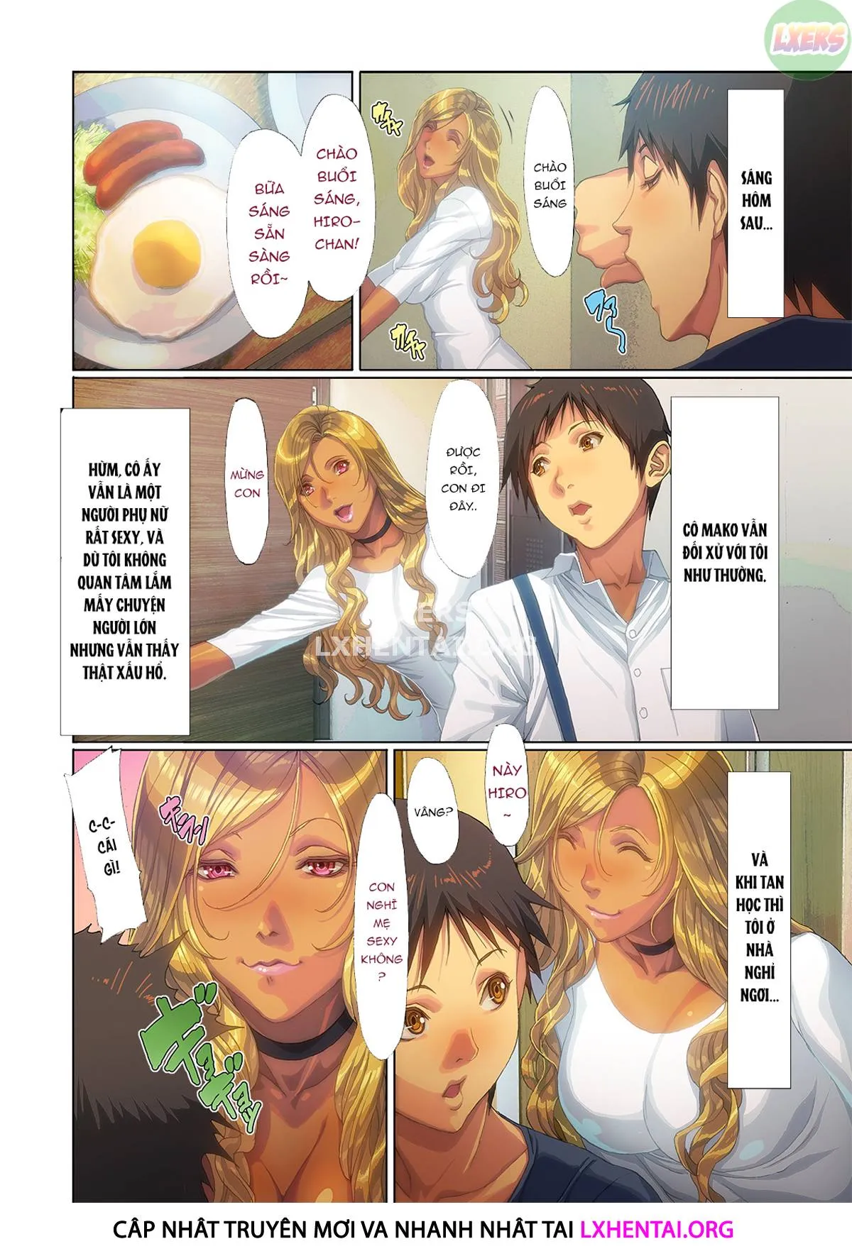 HentaiVN.net - Ảnh 11 - A Gyaru Mom Showed Up At My House!! [Wagaya Ni Gal Mama Ga Yattekita!!] - Chap 1