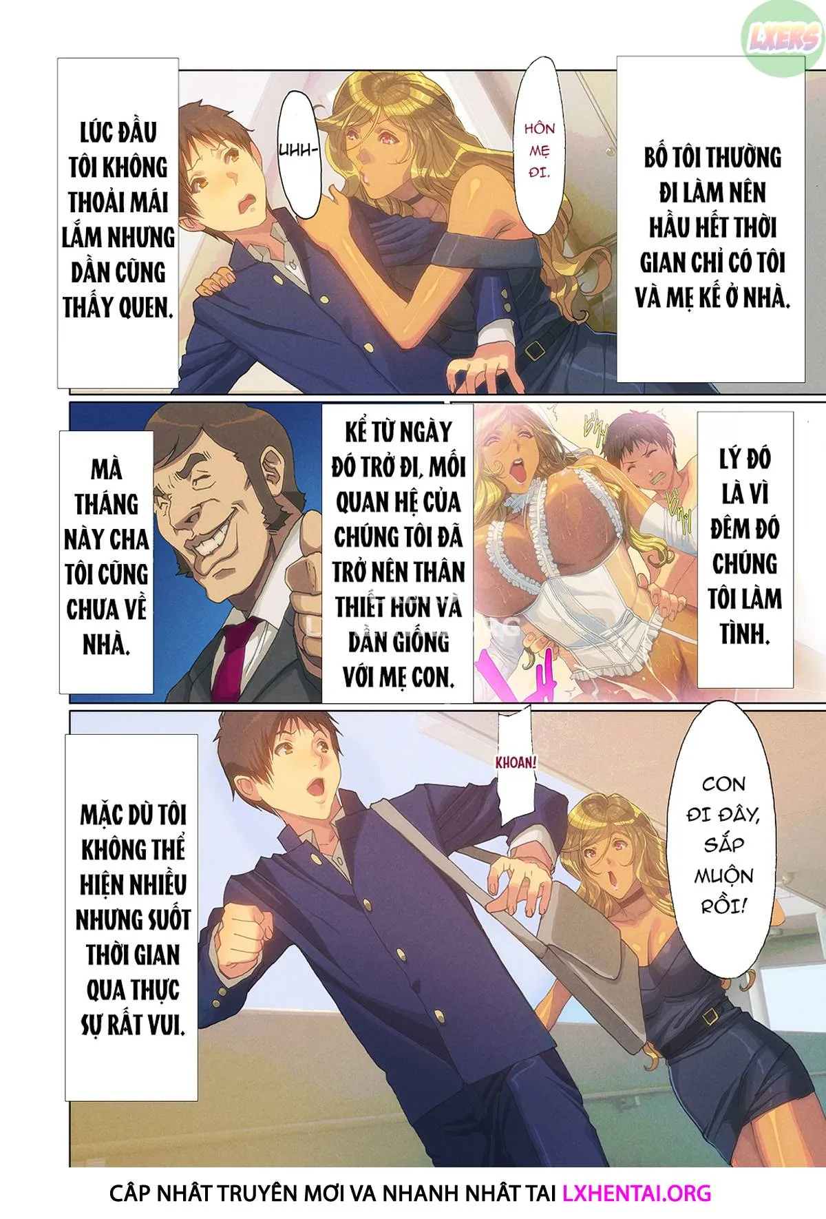 HentaiVN.net - Ảnh 10 - A Gyaru Mom Showed Up At My House!! [Wagaya Ni Gal Mama Ga Yattekita!!] - Chap 2 - [END]