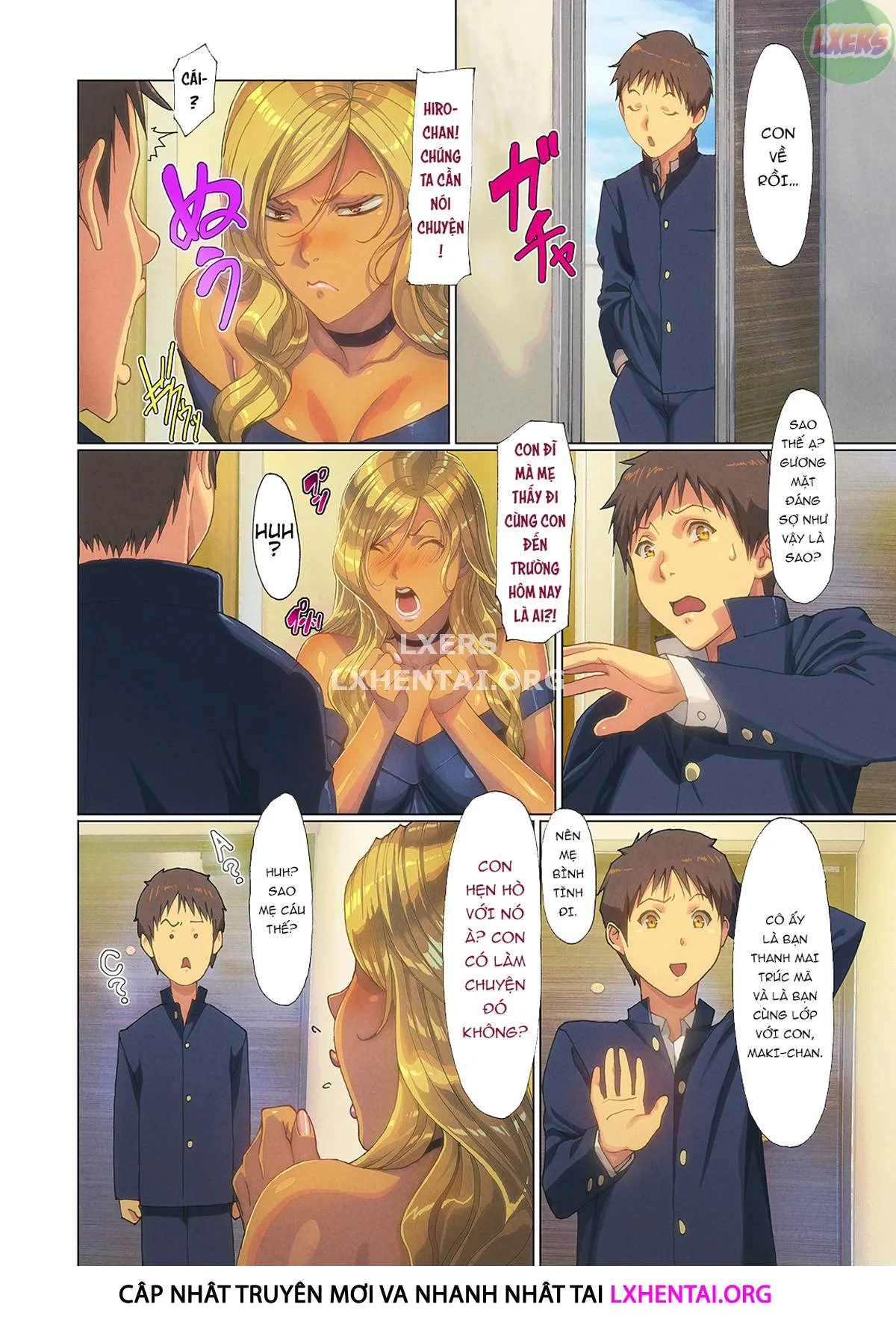 HentaiVN.net - Ảnh 12 - A Gyaru Mom Showed Up At My House!! [Wagaya Ni Gal Mama Ga Yattekita!!] - Chap 2 - [END]