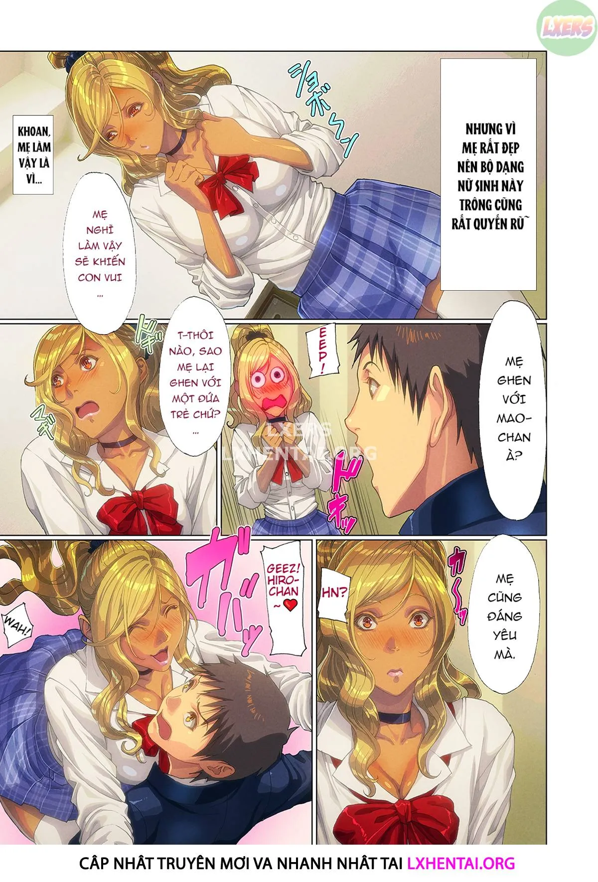 HentaiVN.net - Ảnh 15 - A Gyaru Mom Showed Up At My House!! [Wagaya Ni Gal Mama Ga Yattekita!!] - Chap 2 - [END]