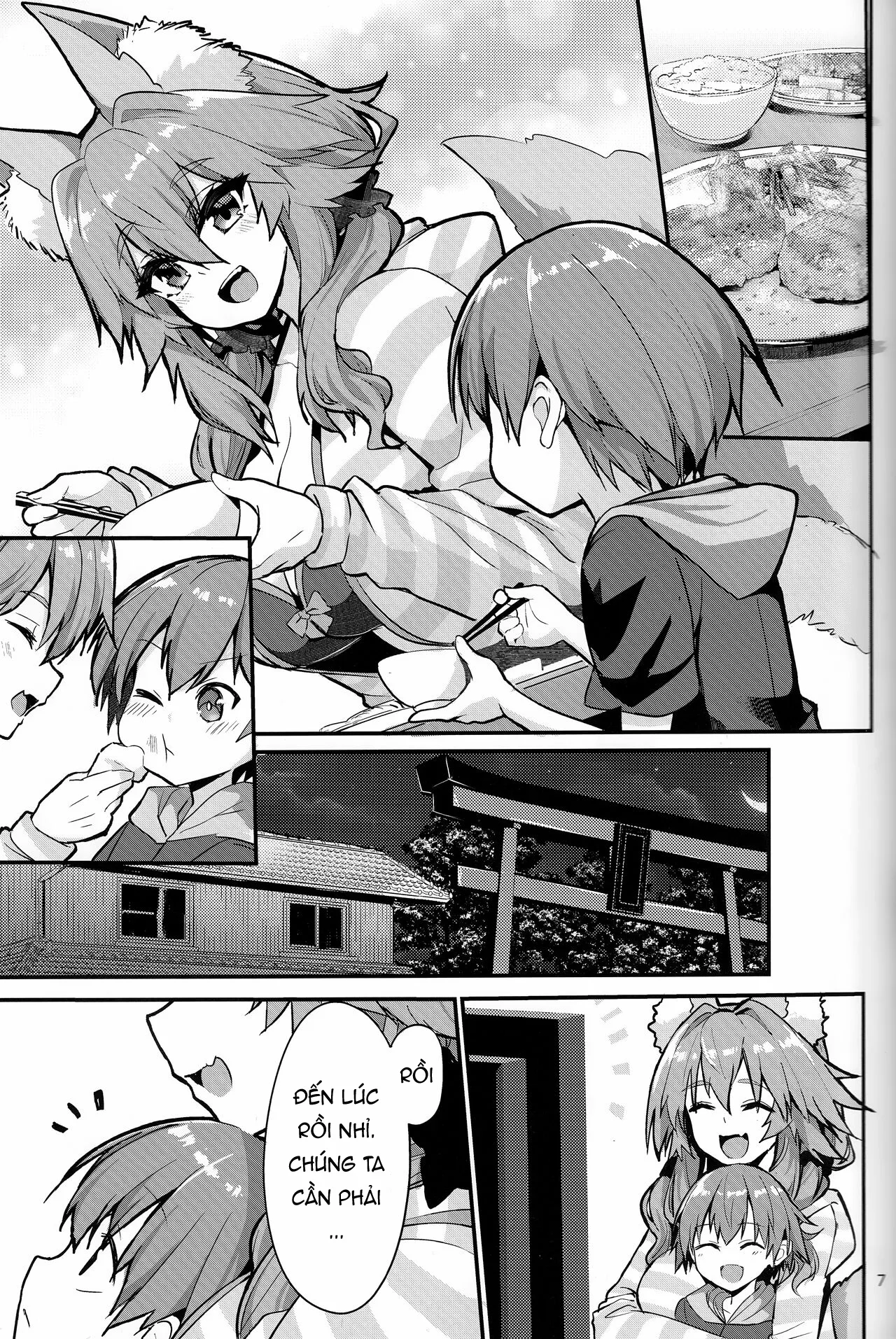 HentaiVN.net - Ảnh 7 - Tamamo - Cô Chị Tuyệt Vời! [Good Oneshota Wife Tamamo-chan, やみつき本舗 (ワイズスピーク)] - 1shot