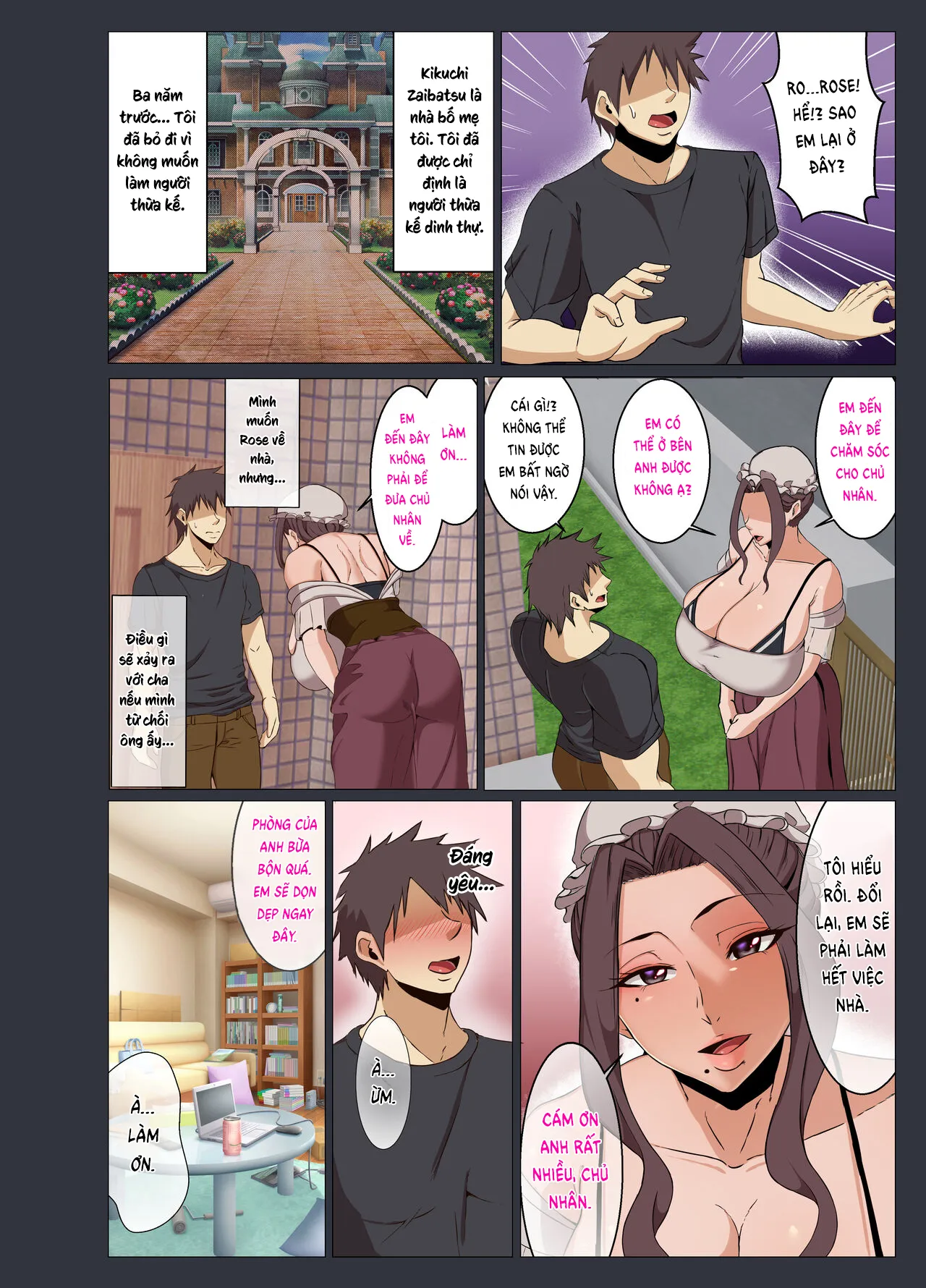 HentaiVN.net - Ảnh 7 - Bakunyu Maid Rose - Oneshot