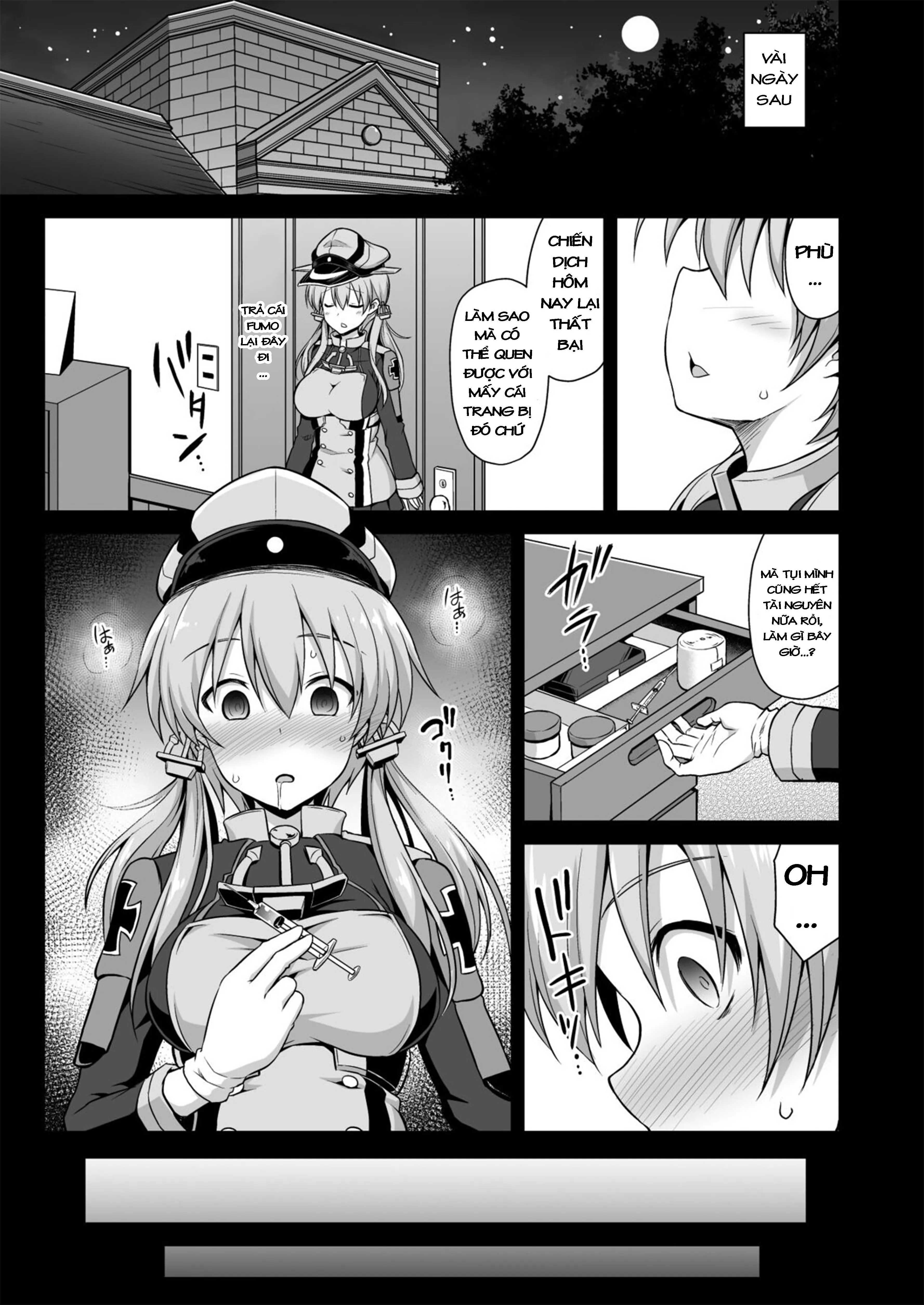 HentaiVN.net - Ảnh 15 - Kanmusu Chakunin Zenya Prinz Eugen Yaku Ochi Nyuugi Kousai (Kantai Collection) [艦娘着妊前夜Prinz Eugen薬堕乳戯交際] - Oneshot