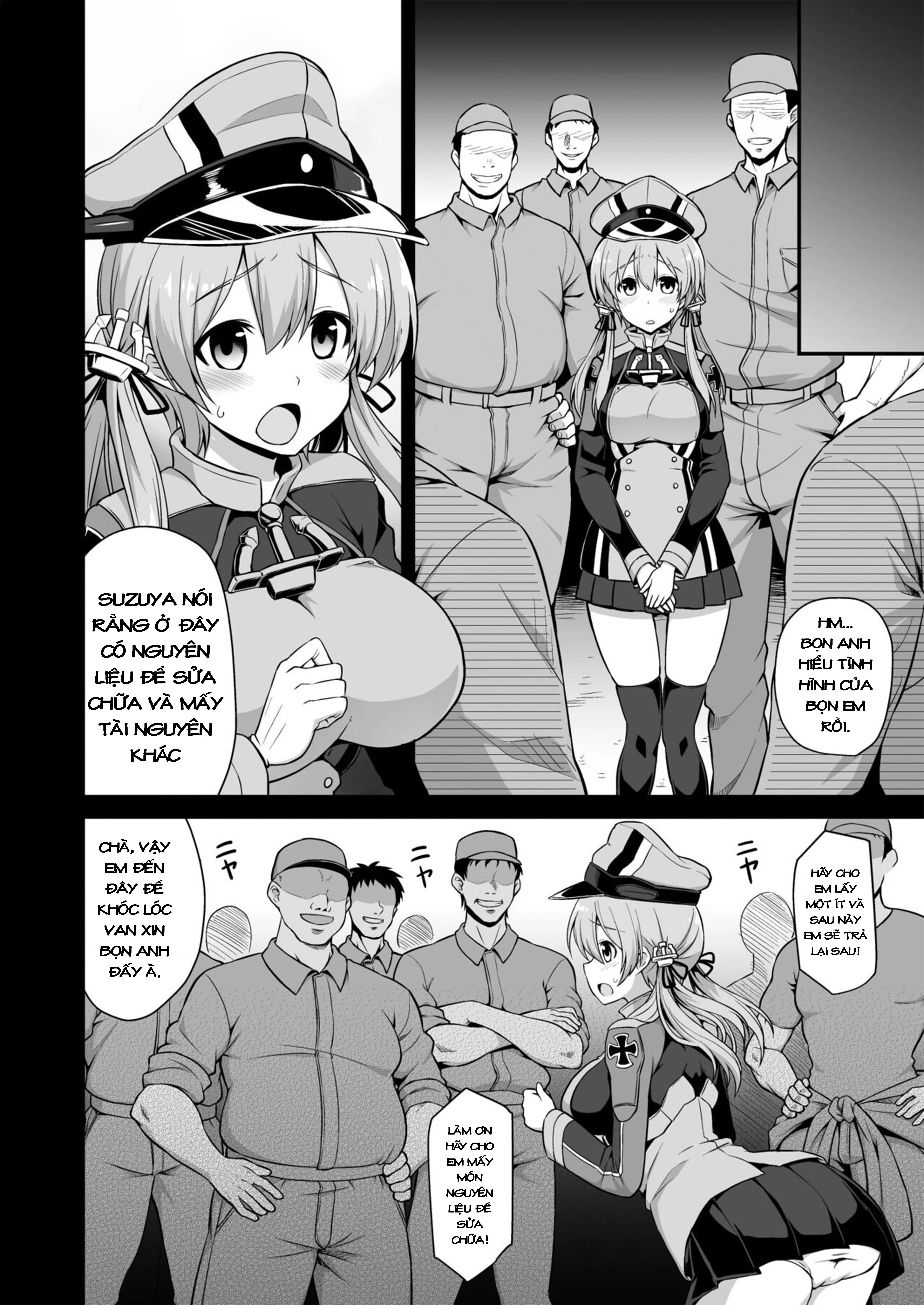 HentaiVN.net - Ảnh 6 - Kanmusu Chakunin Zenya Prinz Eugen Yaku Ochi Nyuugi Kousai (Kantai Collection) [艦娘着妊前夜Prinz Eugen薬堕乳戯交際] - Oneshot
