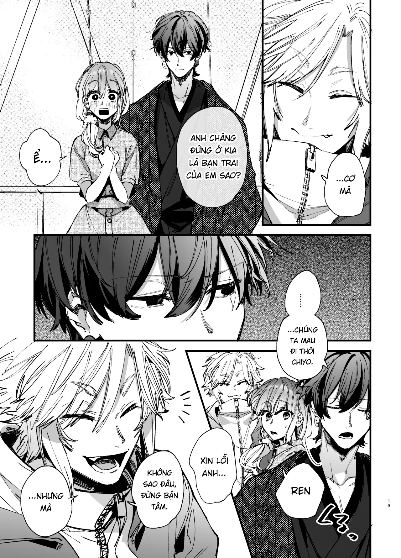 HentaiVN.net - Ảnh 14 - Saikyou Himokuzu haraiya Ren-kun ni Dakitsubusareru made 2 - Chap 1