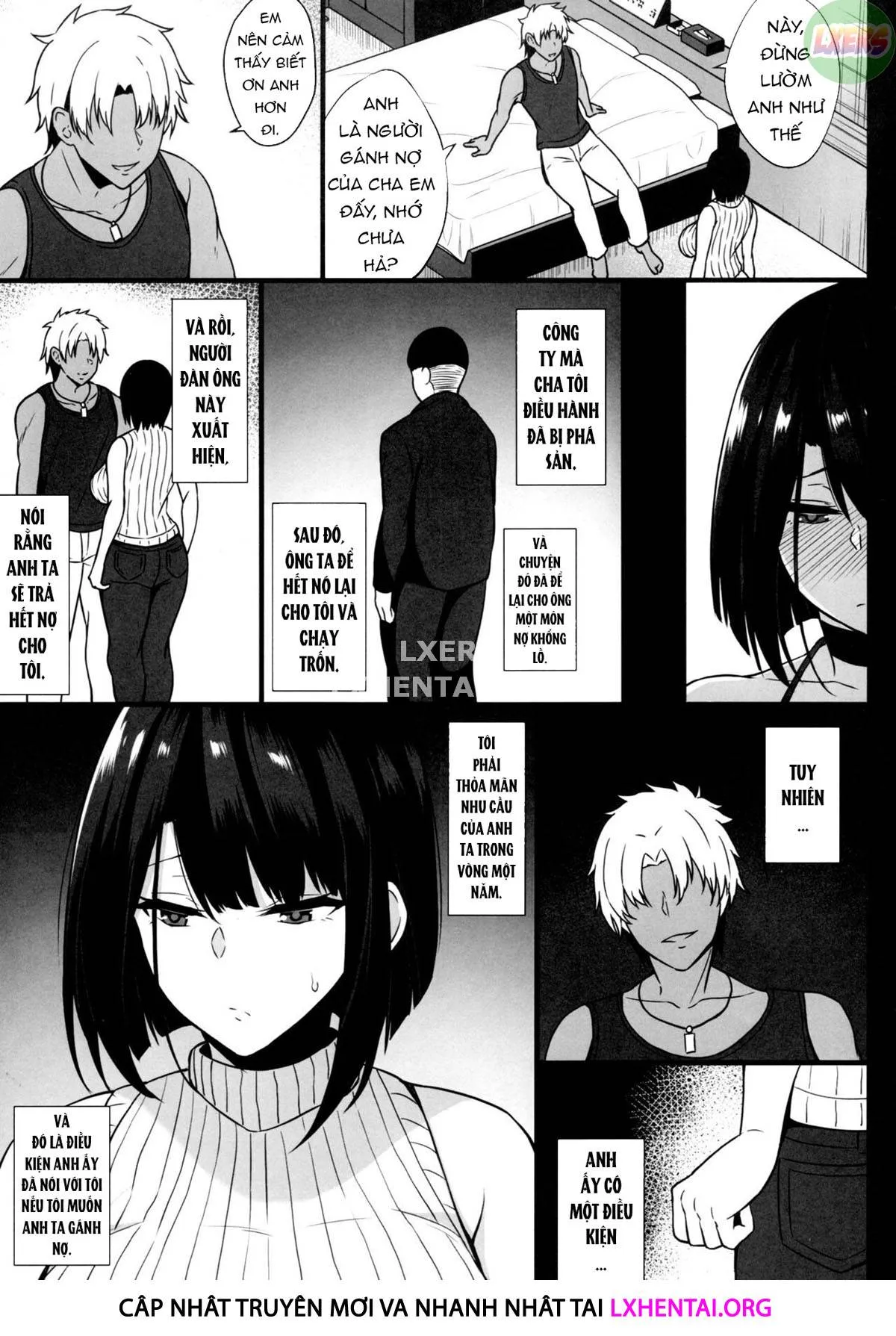 HentaiVN.net - Ảnh 10 - This Wife Cheats On Her Husband In Order To Repay Her Debts [Shakkin Hensai no Tame ni Hitozuma ga Netorareru Ohanashi] - Oneshot