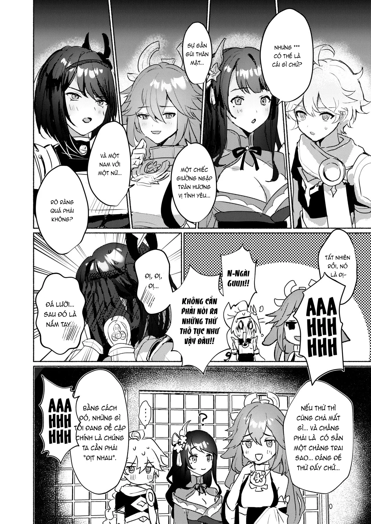HentaiVN.net - Ảnh 4 - *** Nhau Với Gái Inazuma Hoặc Chết! [Inazuma Triumvirates and the F**k or Die Domain, 稲妻御三家と〇〇〇しないと出られない秘境] - 1shot