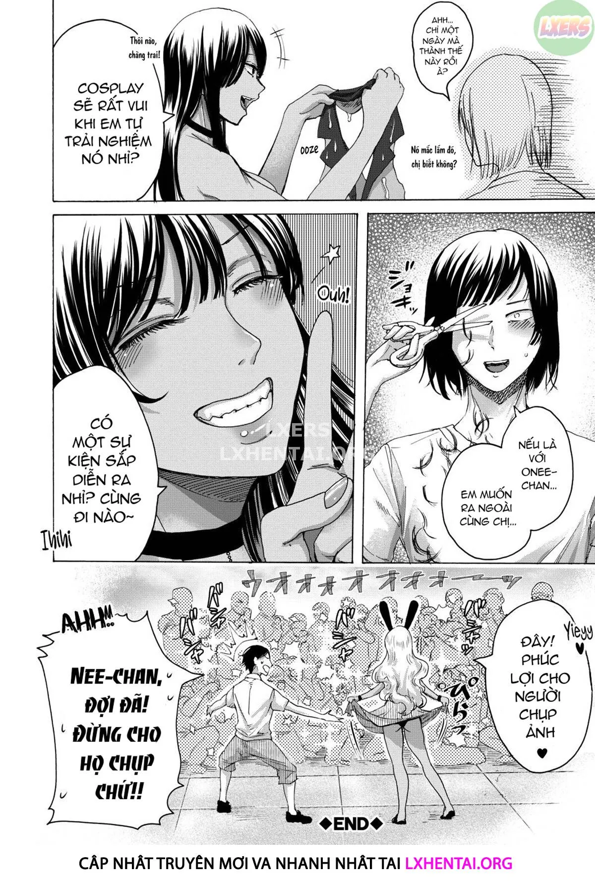 HentaiVN.net - Ảnh 32 - The Intimate Sister Hole And Brother Rod ~Good Boy If You Cum♥~ [Mijika Na Ana To Sao ~Shasei Shitara Iiko Iiko~] - Chap 3