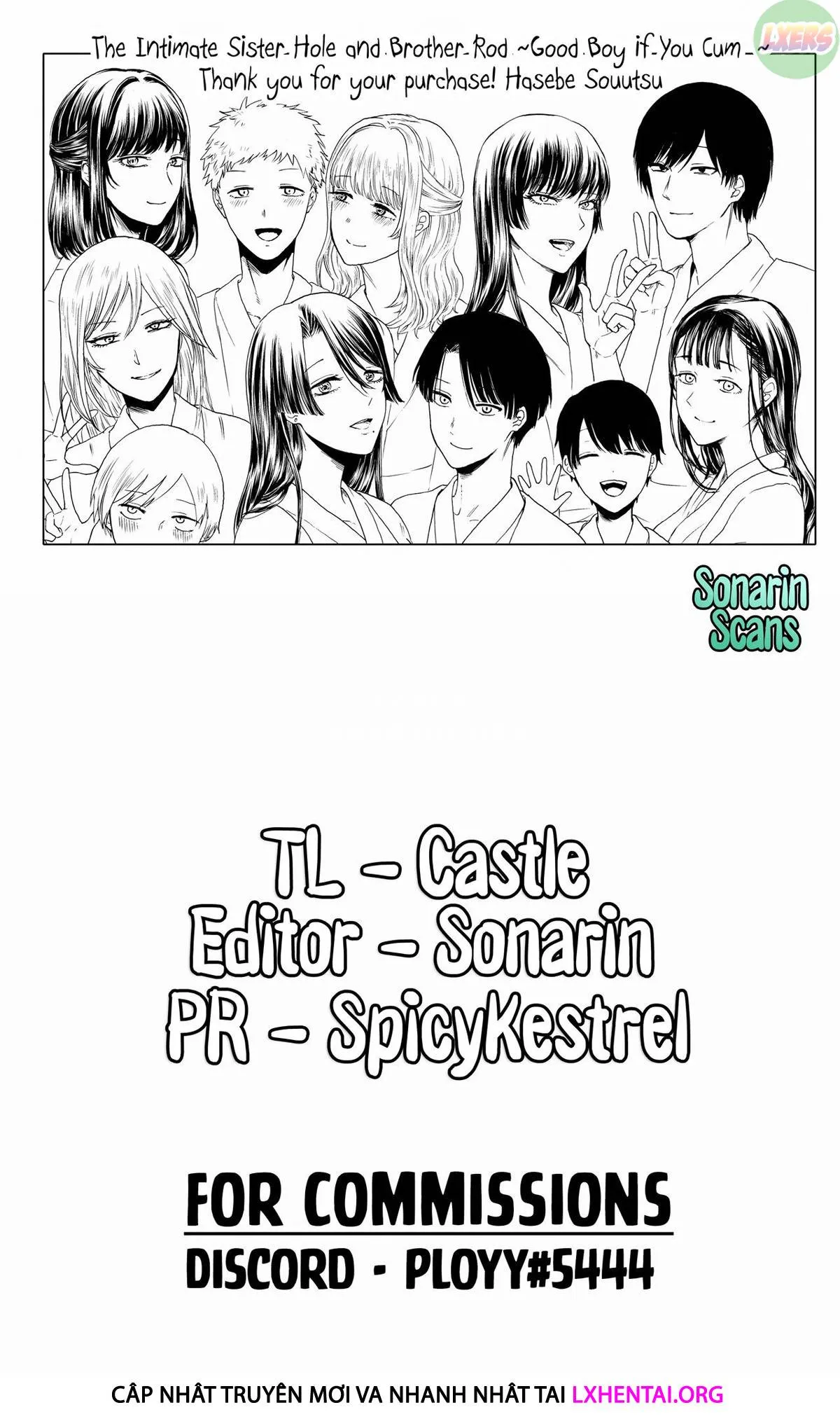 HentaiVN.net - Ảnh 37 - The Intimate Sister Hole And Brother Rod ~Good Boy If You Cum♥~ [Mijika Na Ana To Sao ~Shasei Shitara Iiko Iiko~] - Chap 7 - END