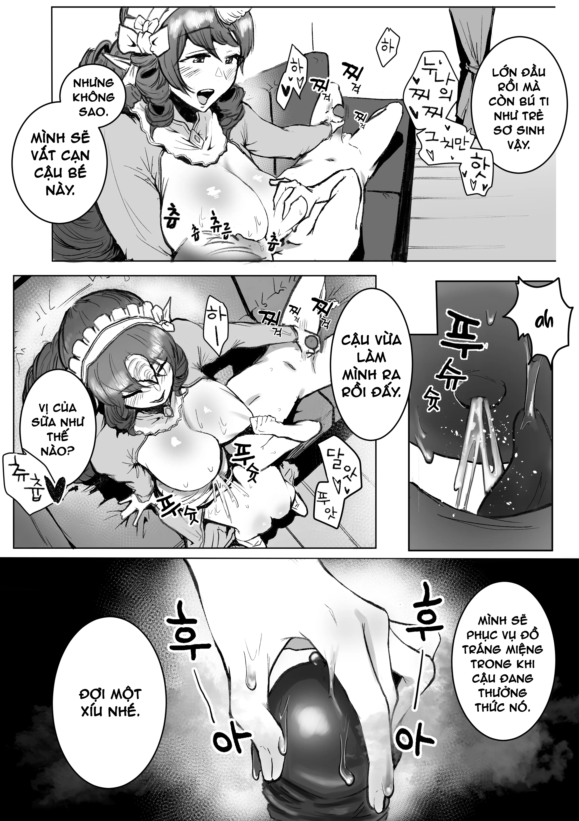 HentaiVN.net - Ảnh 10 - Tiệm trà ngọt ngào [Maid Cafe] - Tầng 2 của quán