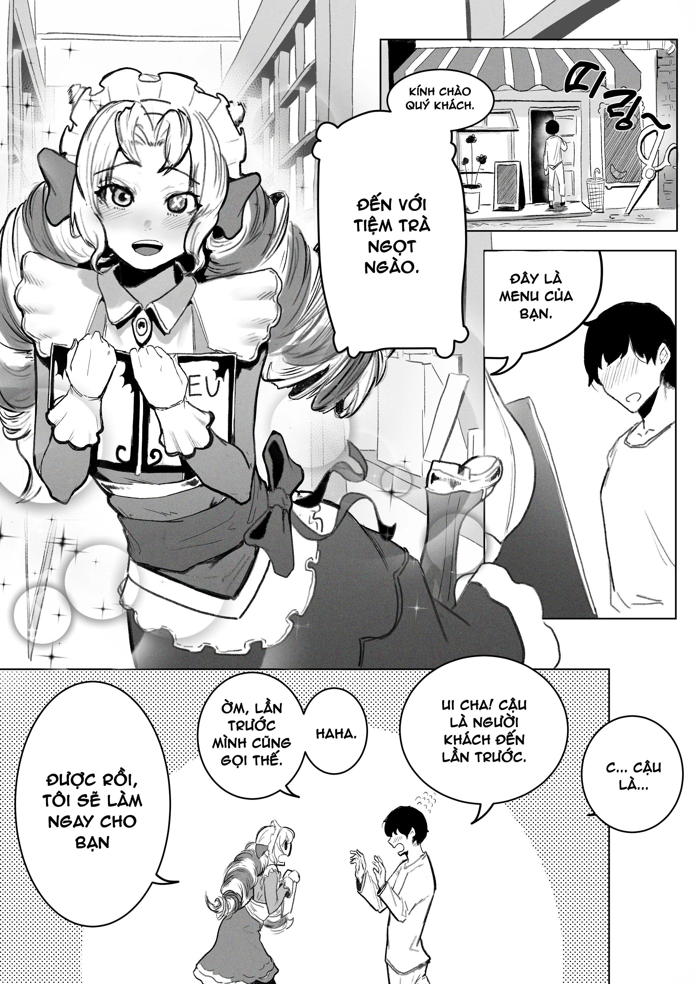 HentaiVN.net - Ảnh 4 - Tiệm trà ngọt ngào [Maid Cafe] - Tầng 2 của quán
