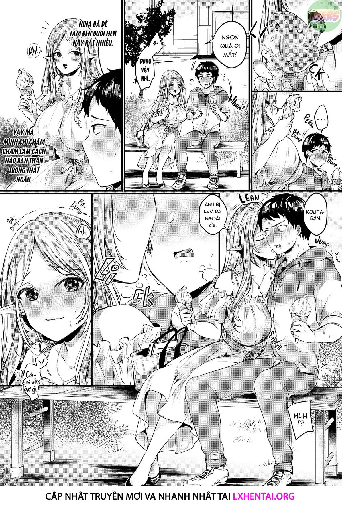 HentaiVN.net - Ảnh 10 - Ngất ngây ngọt ngào nóng bỏng - Chap 1 - An Exciting Date with My Elven Girlfriend