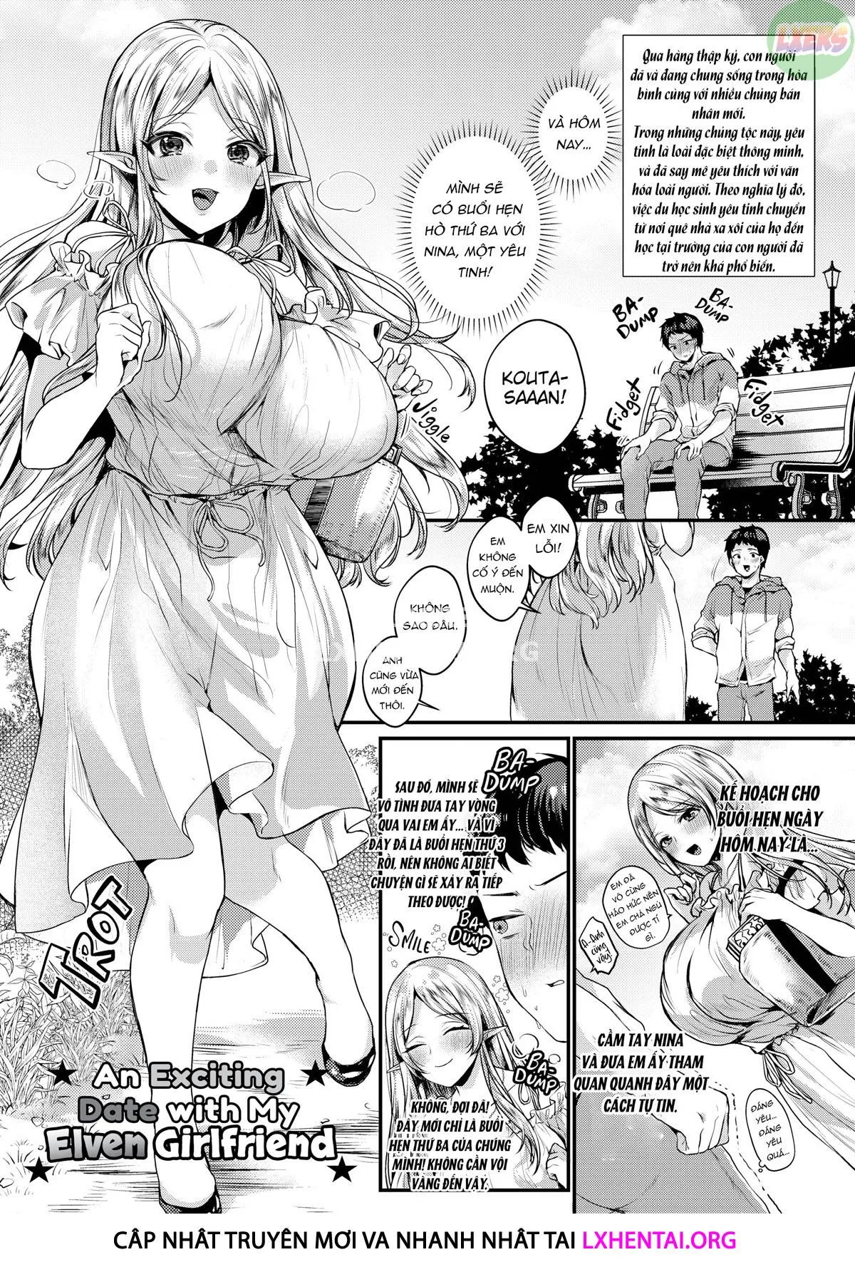 HentaiVN.net - Ảnh 8 - Ngất ngây ngọt ngào nóng bỏng - Chap 1 - An Exciting Date with My Elven Girlfriend
