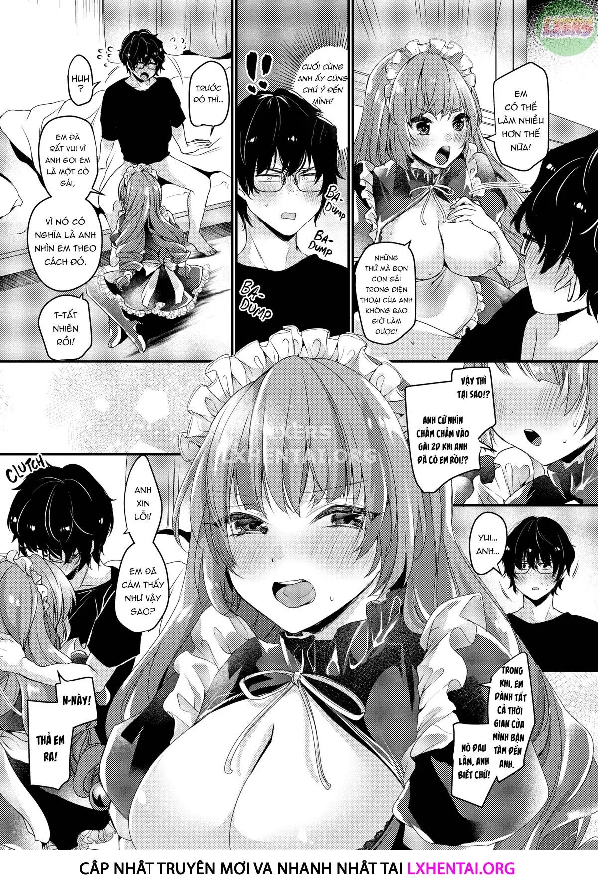 HentaiVN.net - Ảnh 13 - Ngất ngây ngọt ngào nóng bỏng - Chap 2 - The Tsundere Little Sister Maid Android Wants Attention