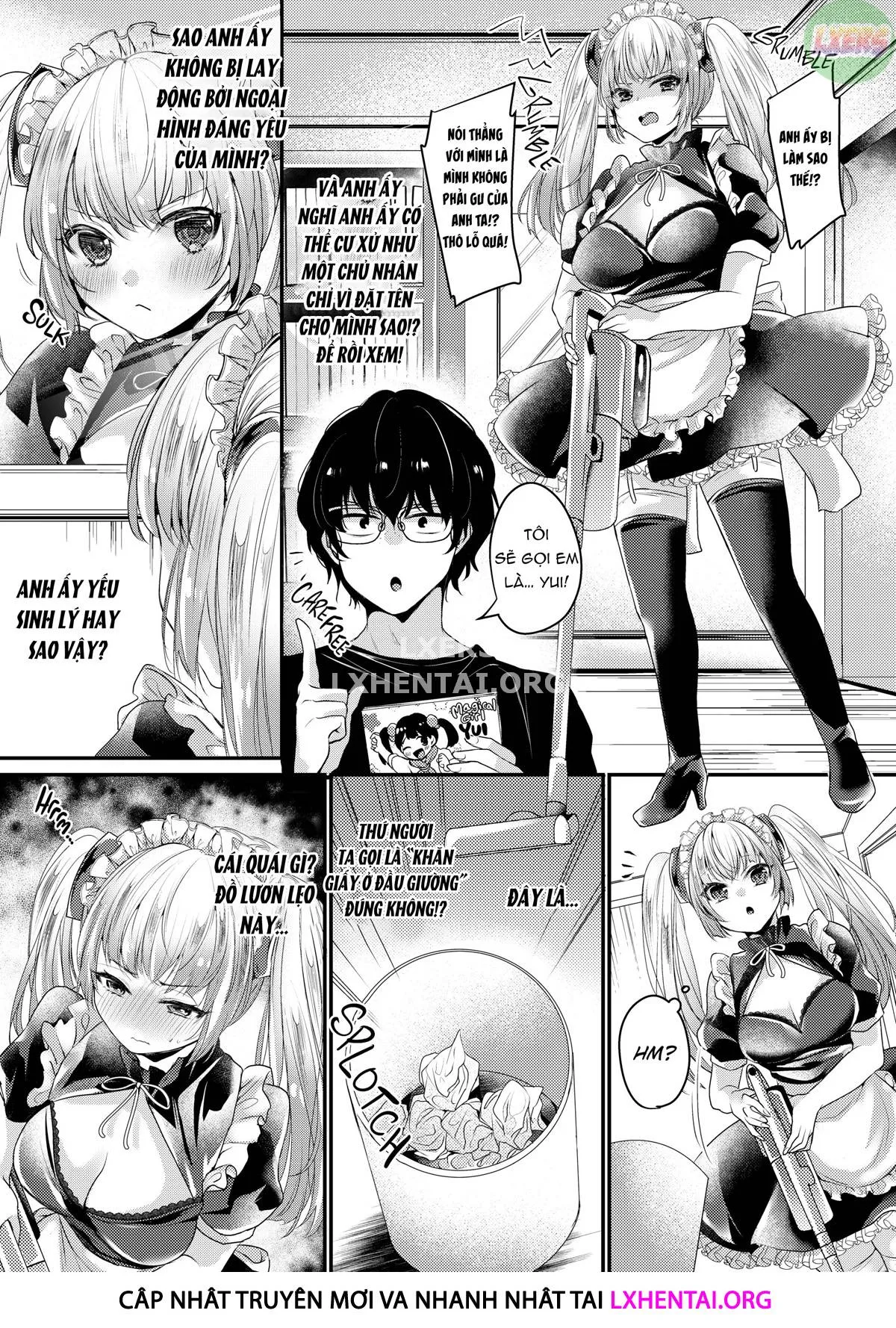 HentaiVN.net - Ảnh 7 - Ngất ngây ngọt ngào nóng bỏng - Chap 2 - The Tsundere Little Sister Maid Android Wants Attention