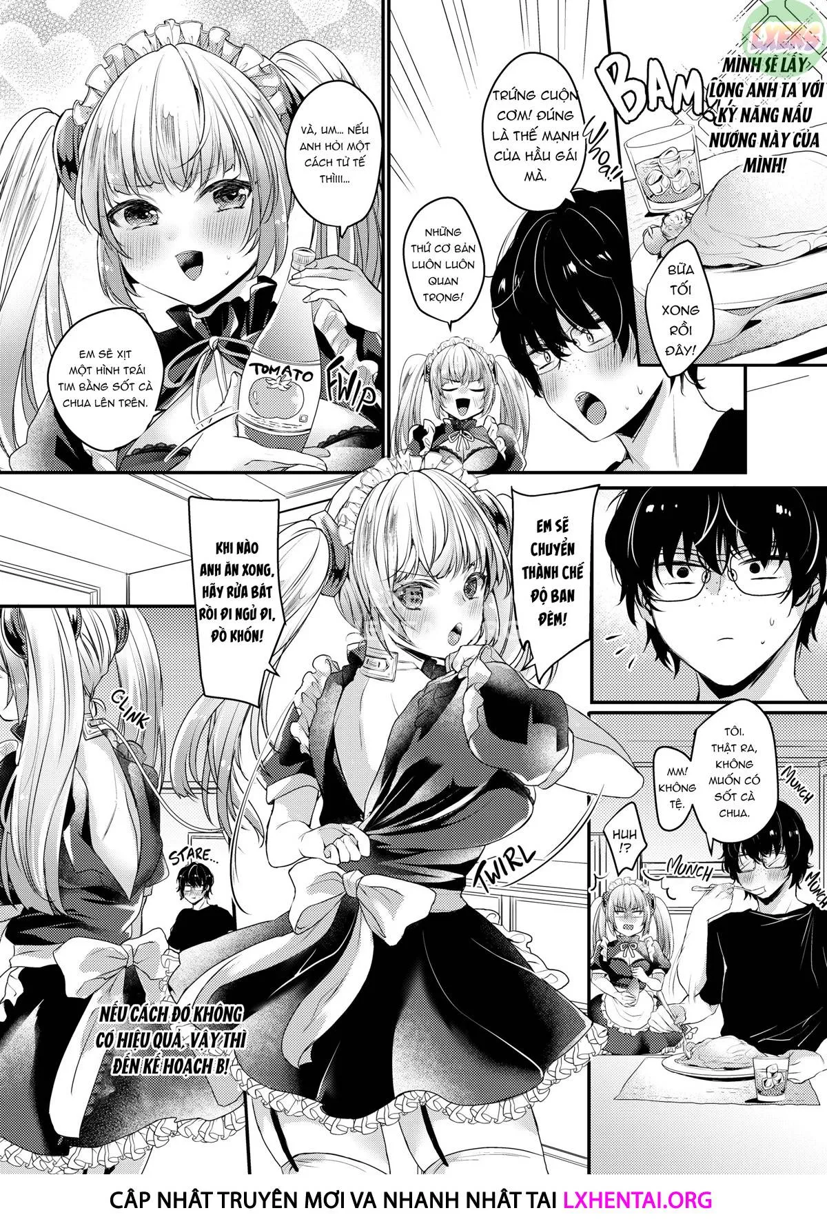 HentaiVN.net - Ảnh 8 - Ngất ngây ngọt ngào nóng bỏng - Chap 2 - The Tsundere Little Sister Maid Android Wants Attention