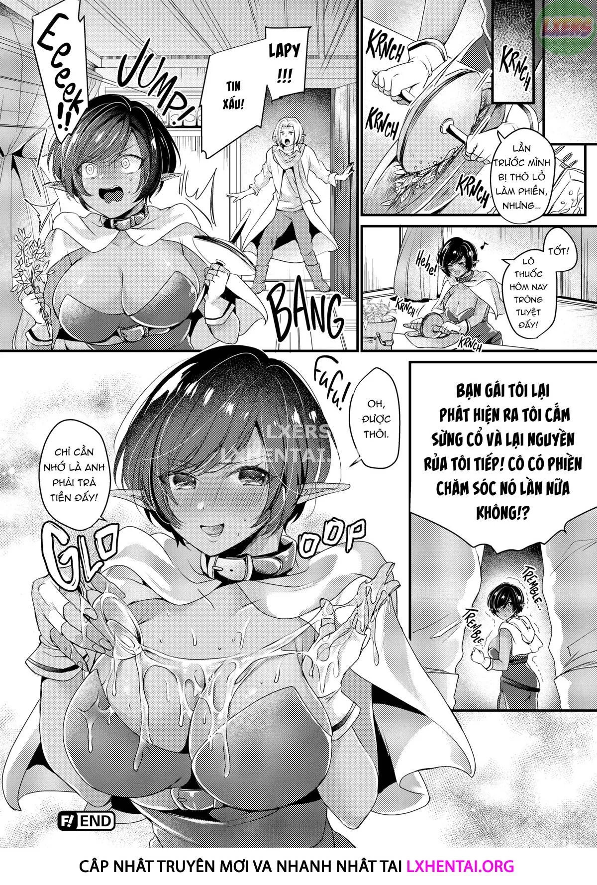 HentaiVN.net - Ảnh 24 - Ngất ngây ngọt ngào nóng bỏng - Chap 3 - Heal Me! ❤ Dark Elf-chan